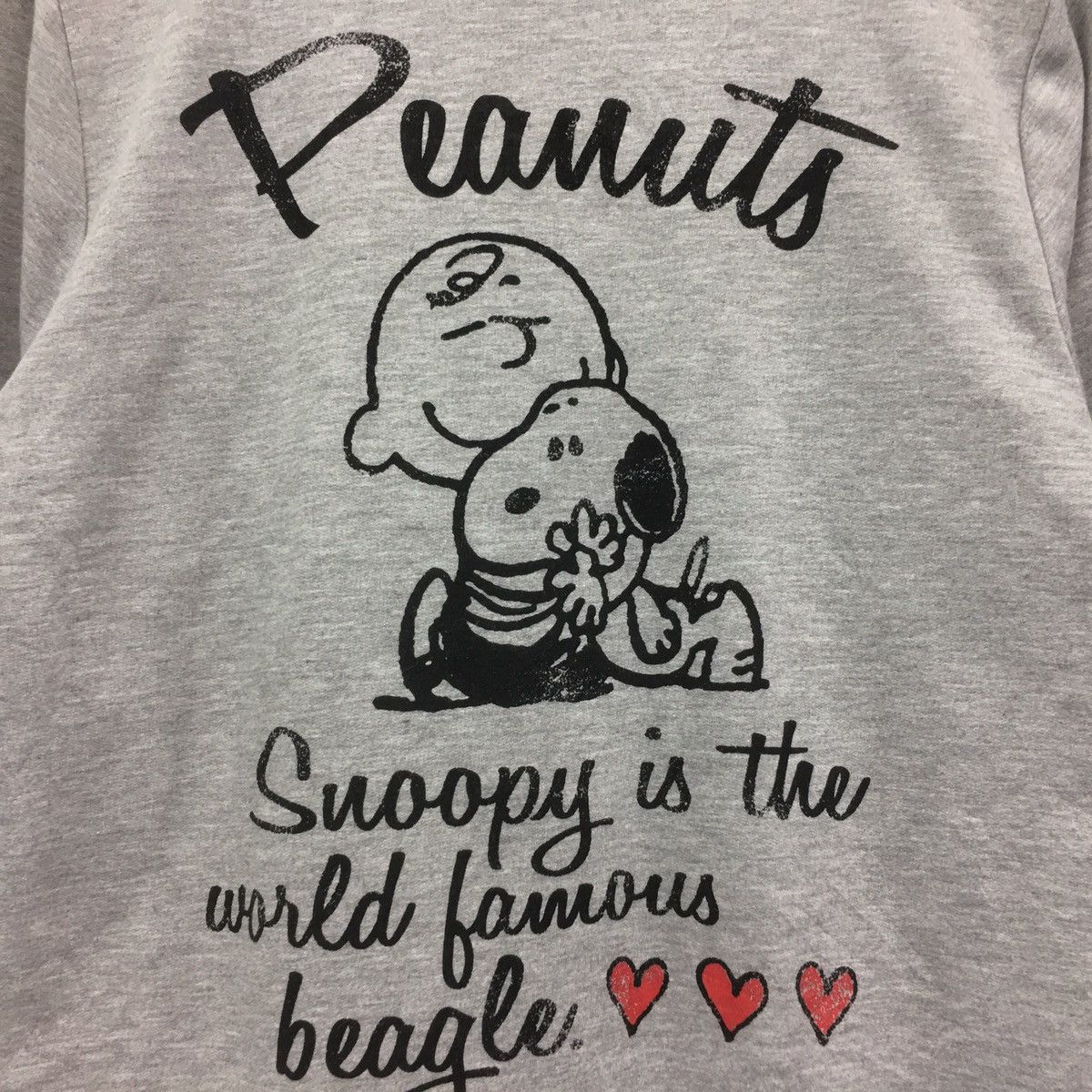Cartoon Network × Disney × Peanuts Peanuts Snoopy Sweatshirt Hoodie Big Logo Charlie Brown Size US M / EU 48-50 / 2 - 8 Thumbnail