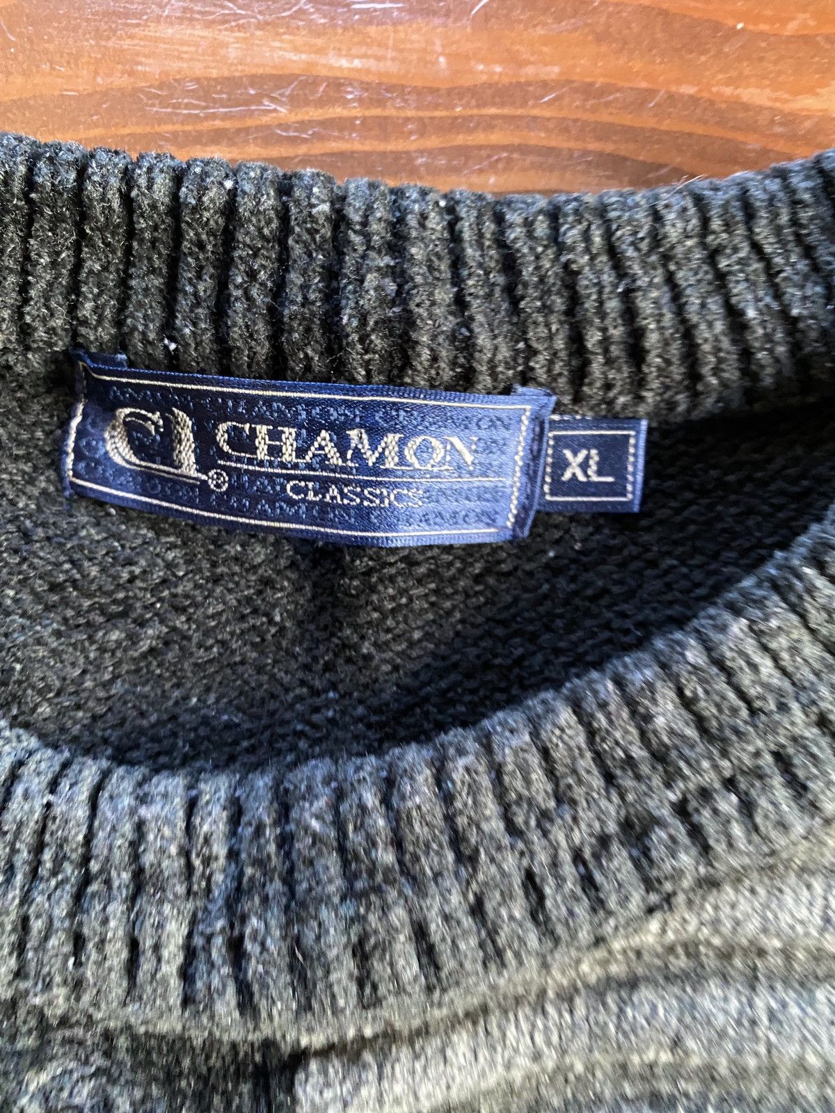 Vintage Vintage 90’s Chamon Chenille Faded Multi Panel Sweater Size US XL / EU 56 / 4 - 4 Thumbnail