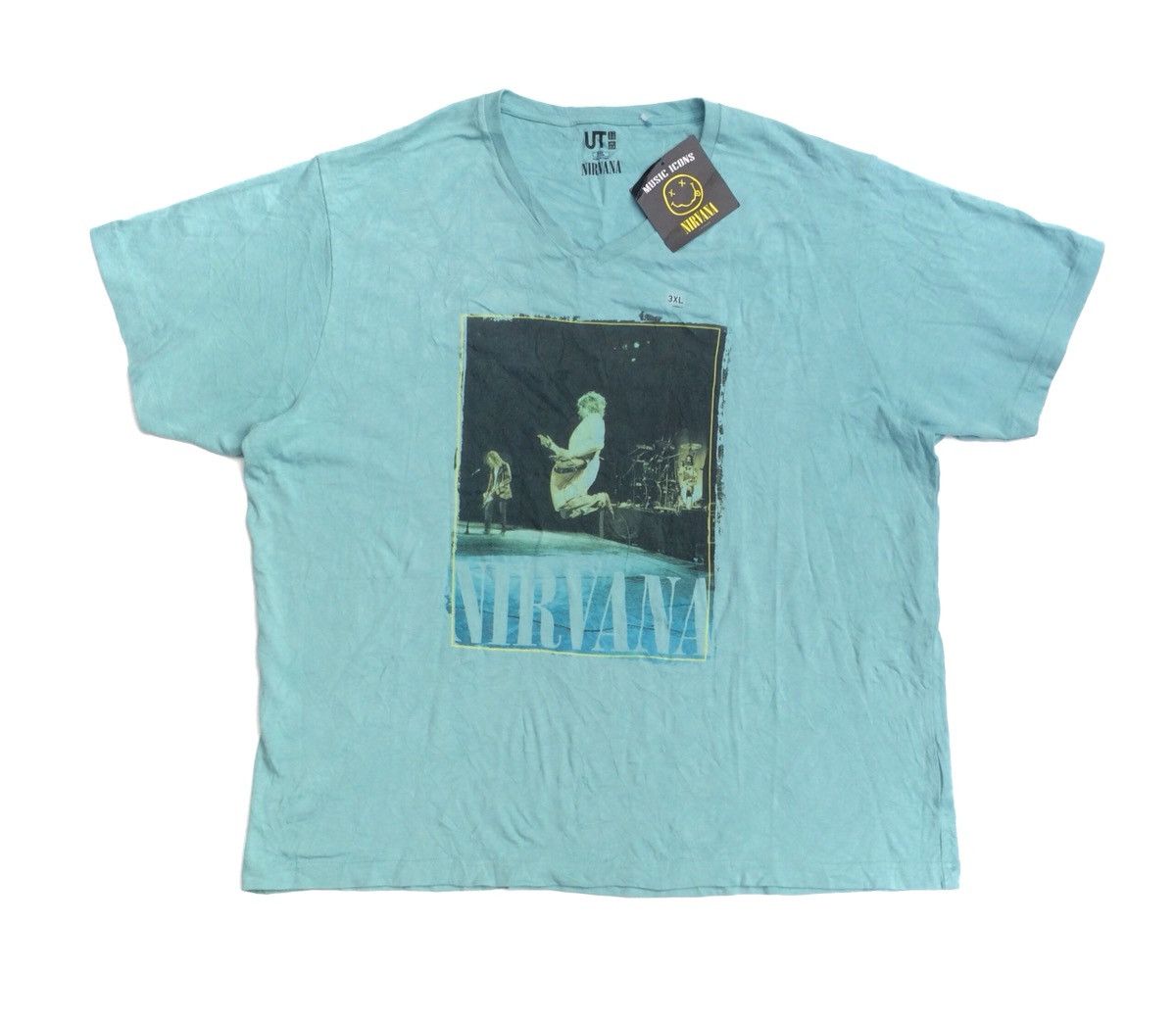Band Tees × Nirvana × Uniqlo Music Icons Nirvana 2013 X Uniqlo Tshirt Size US XXL / EU 58 / 5 - 1 Thumbnail