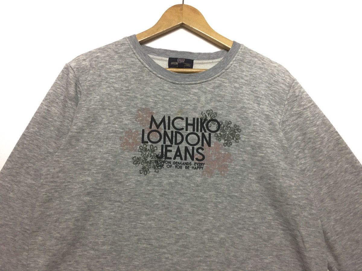 Japanese Brand × Michiko Koshino London × Vintage Michiko London Long sleeve Crewneck Spellout Flowers Size US M / EU 48-50 / 2 - 2 Thumbnail