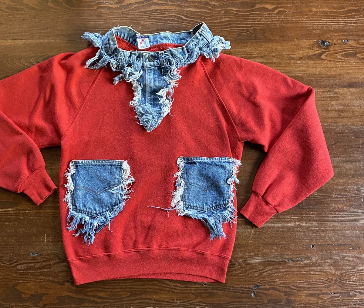 Levi's Vintage 80s Jerzees Levi’s Custom Raglan Crewneck Sweatshirt Size US M / EU 48-50 / 2 - 1 Thumbnail