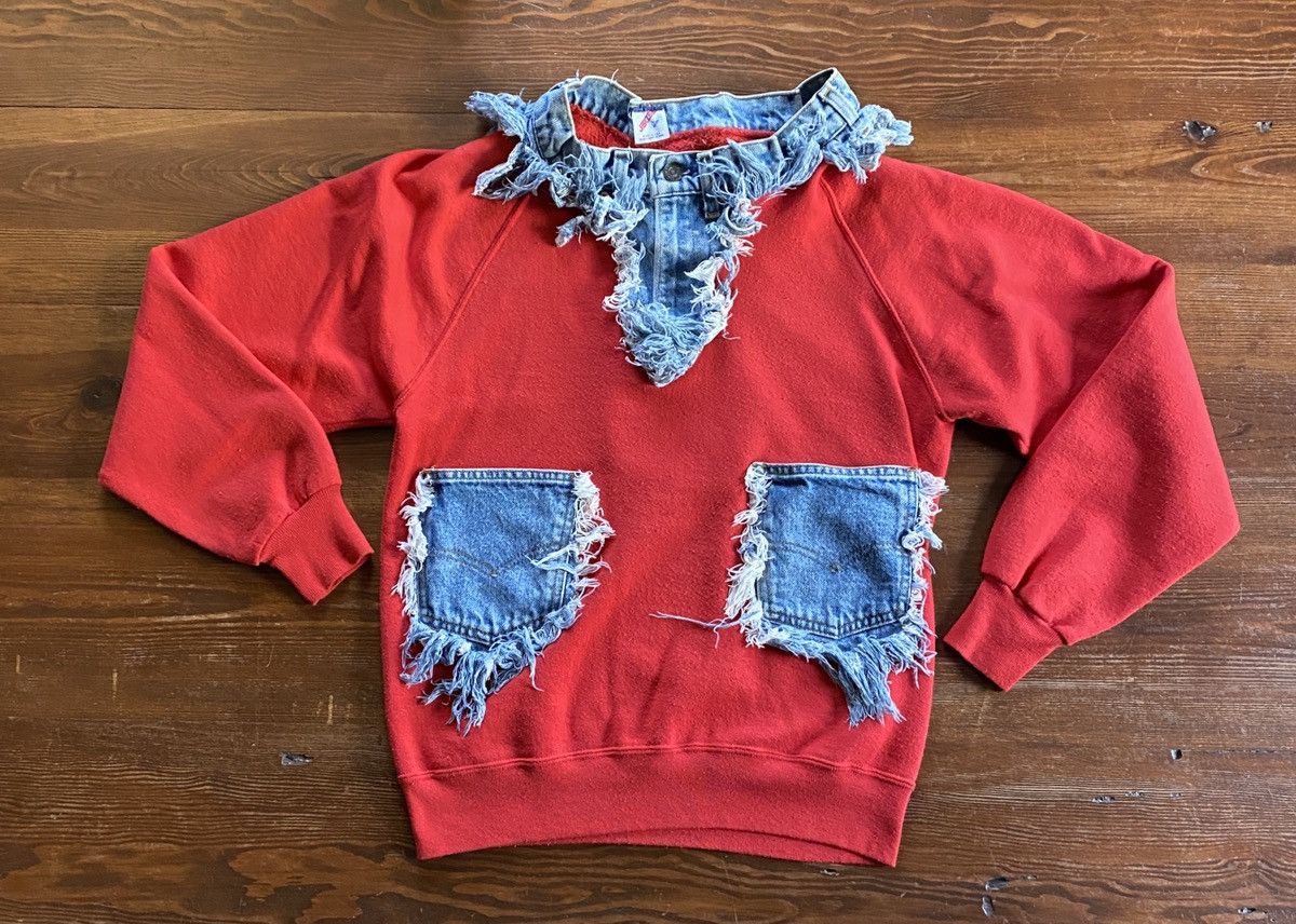 Levi's Vintage 80s Jerzees Levi’s Custom Raglan Crewneck Sweatshirt Size US M / EU 48-50 / 2 - 2 Thumbnail