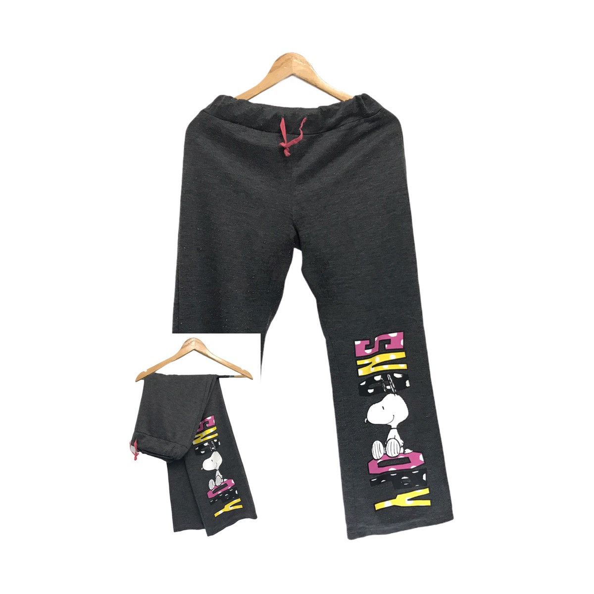 Peanuts × Vintage Vintage Peanuts Snoopy Sweatpants Size US 29 - 1 Thumbnail