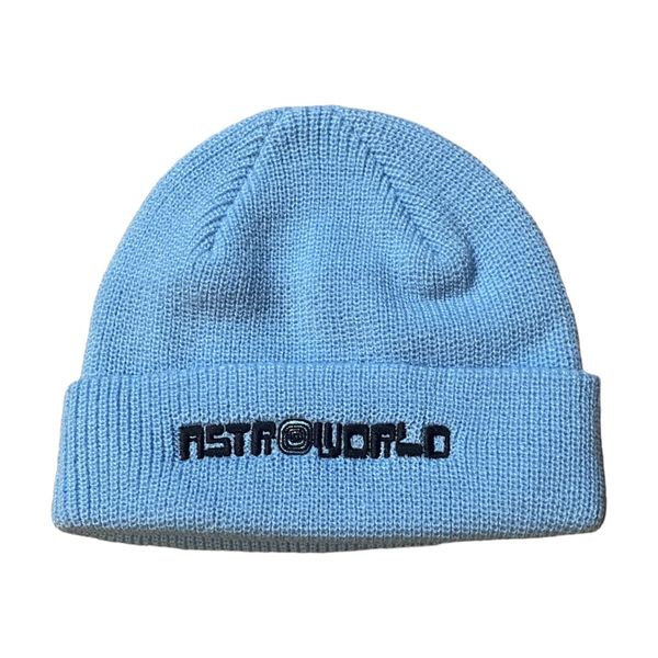 Travis Scott Travis Scott Astroworld Blue Logo Beanie 2021 Grailed