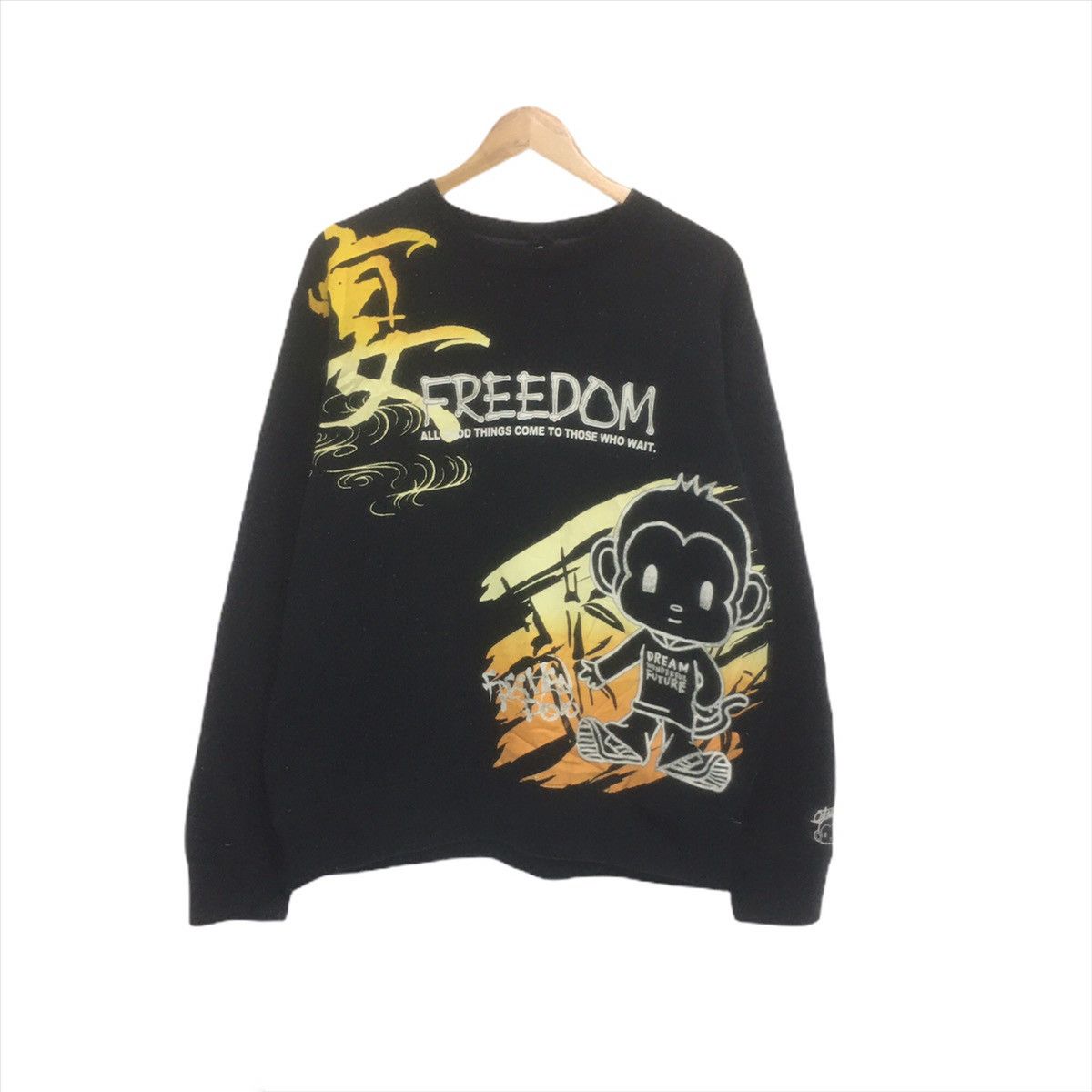 Japanese Brand × Vintage Vintage Space Opera Biglogo Spellout FREEDOM Sweatshirt Size US M / EU 48-50 / 2 - 1 Thumbnail
