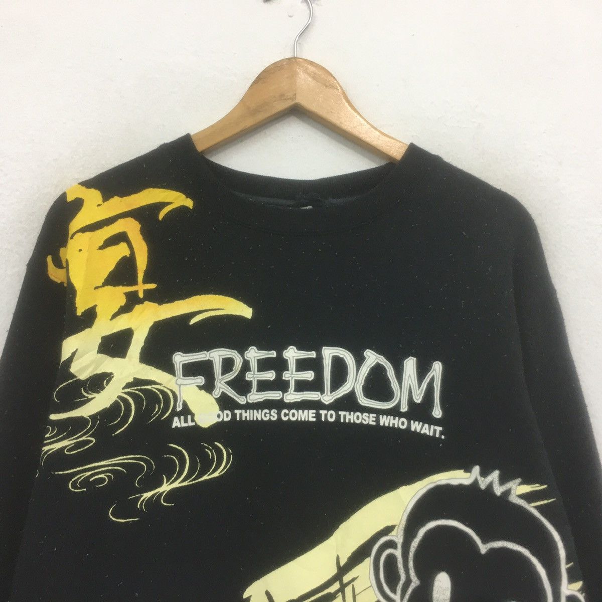Japanese Brand × Vintage Vintage Space Opera Biglogo Spellout FREEDOM Sweatshirt Size US M / EU 48-50 / 2 - 2 Thumbnail
