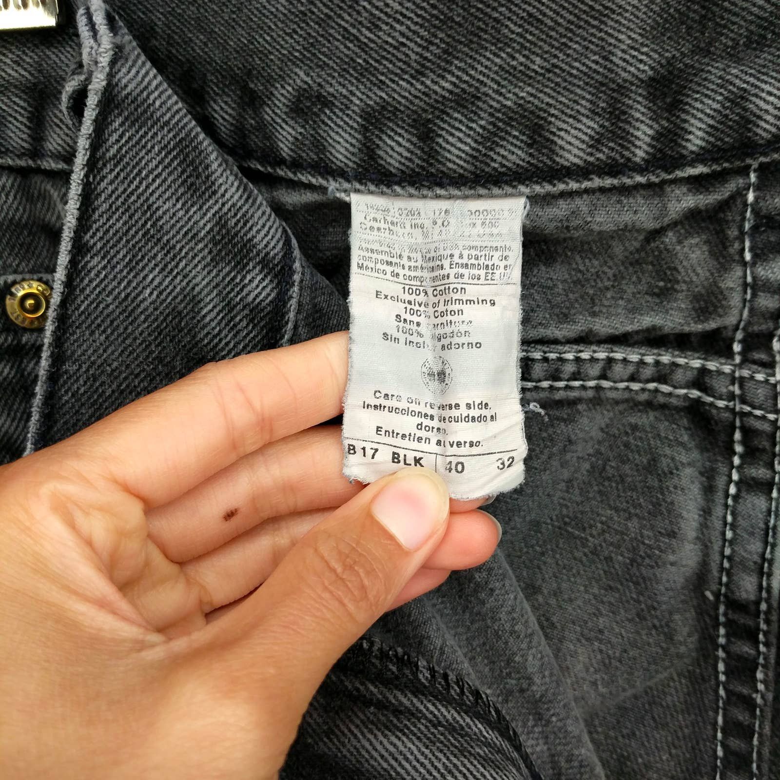 Carhartt × Vintage Vintage Carhartt Custom Bleached Distressed Denim Work Jean Size US 40 / EU 56 - 9 Thumbnail