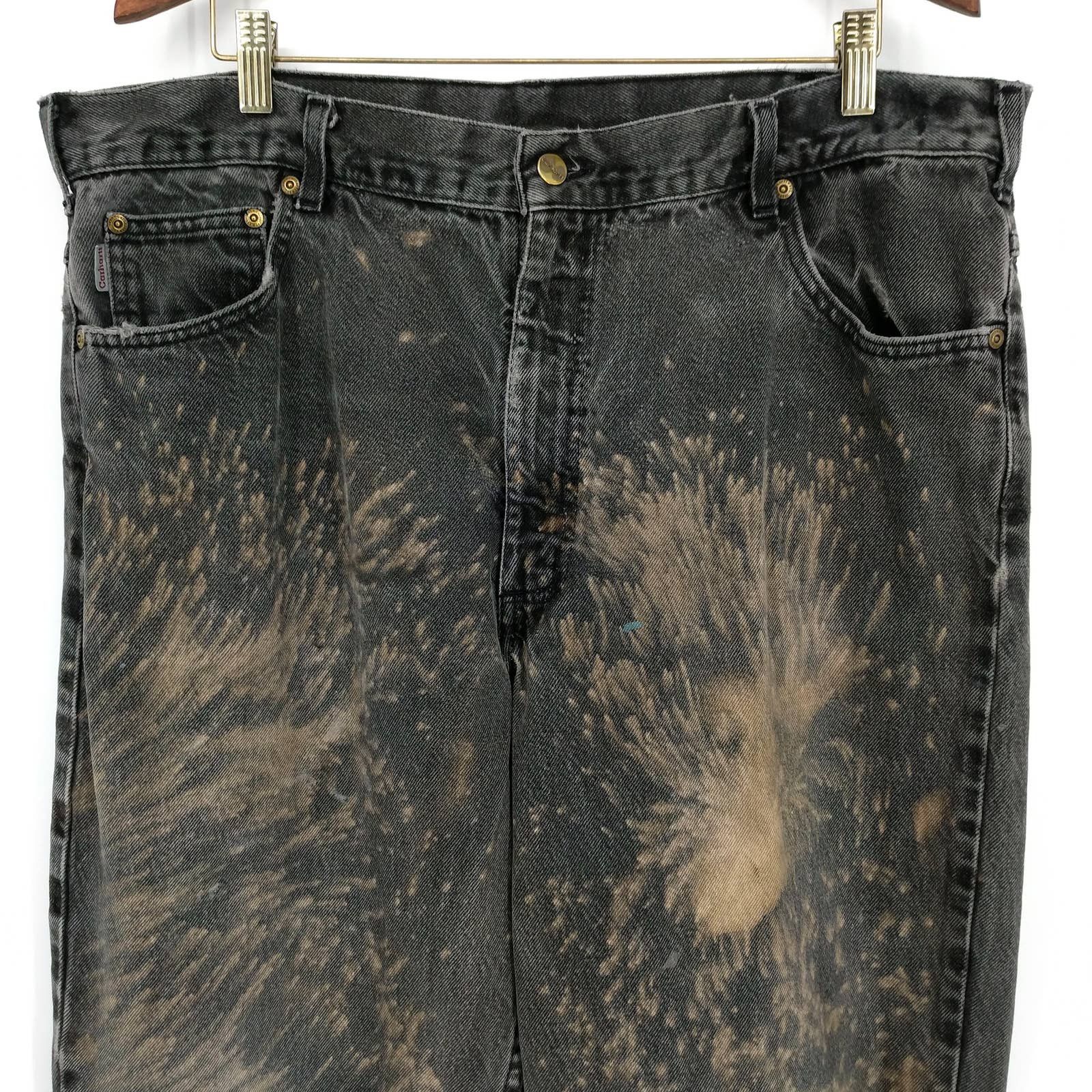 Carhartt × Vintage Vintage Carhartt Custom Bleached Distressed Denim Work Jean Size US 40 / EU 56 - 2 Thumbnail