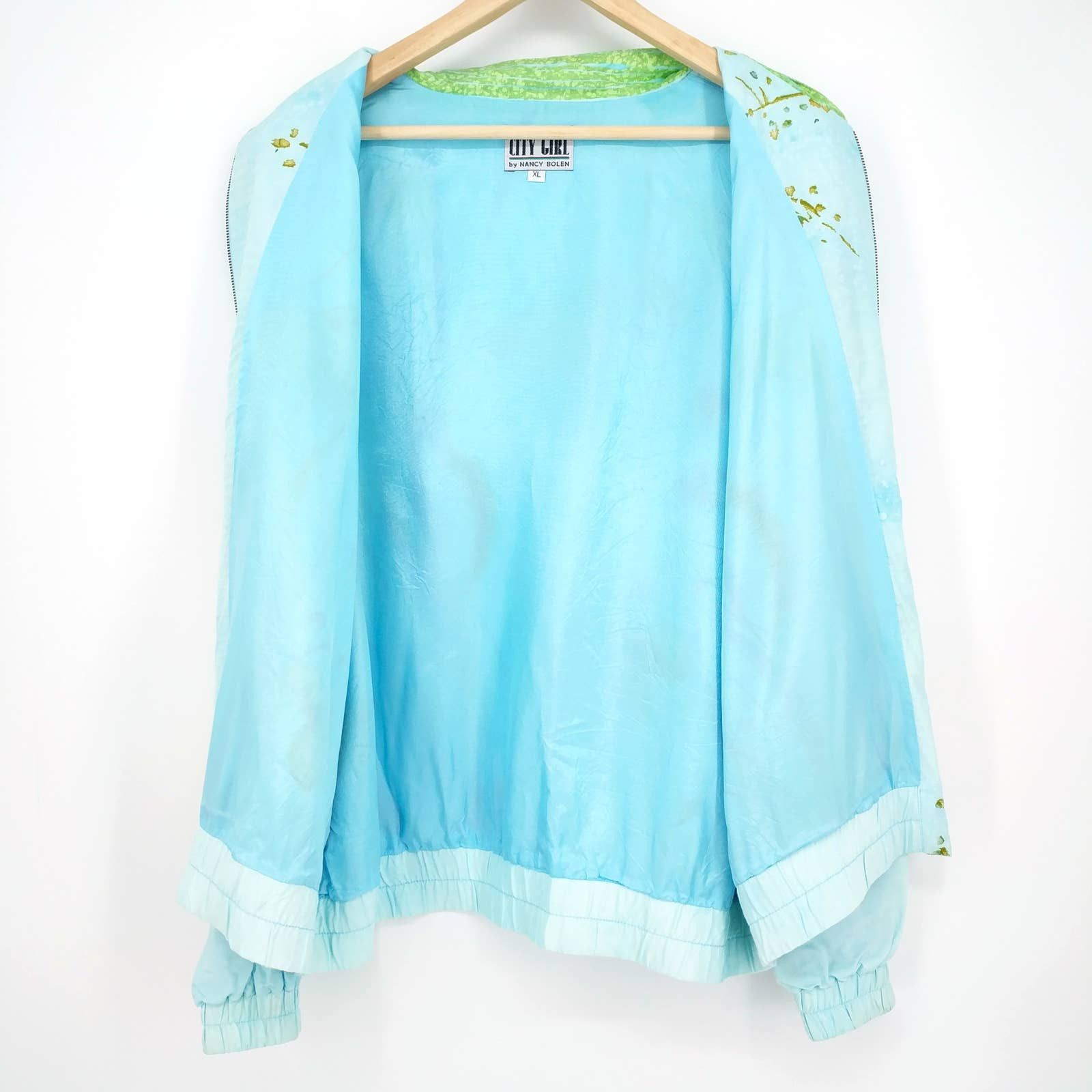 Vintage Vintage Nancy Bolen Floral Printed Bomber Jacket Windbreaker Size US XL / EU 56 / 4 - 8 Thumbnail