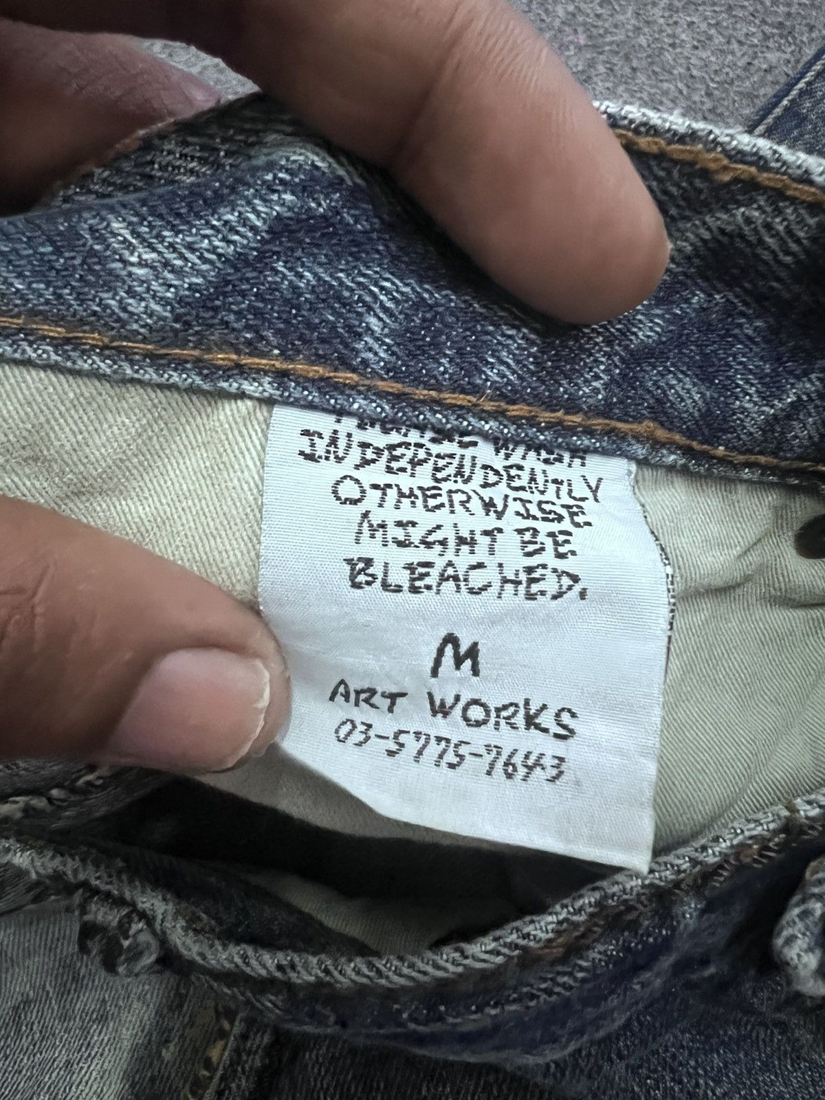 Japanese Brand SICK💥DISTRESSED DENIM UNDERGROUND STYLE DENIM PANT Size US 32 / EU 48 - 8 Thumbnail