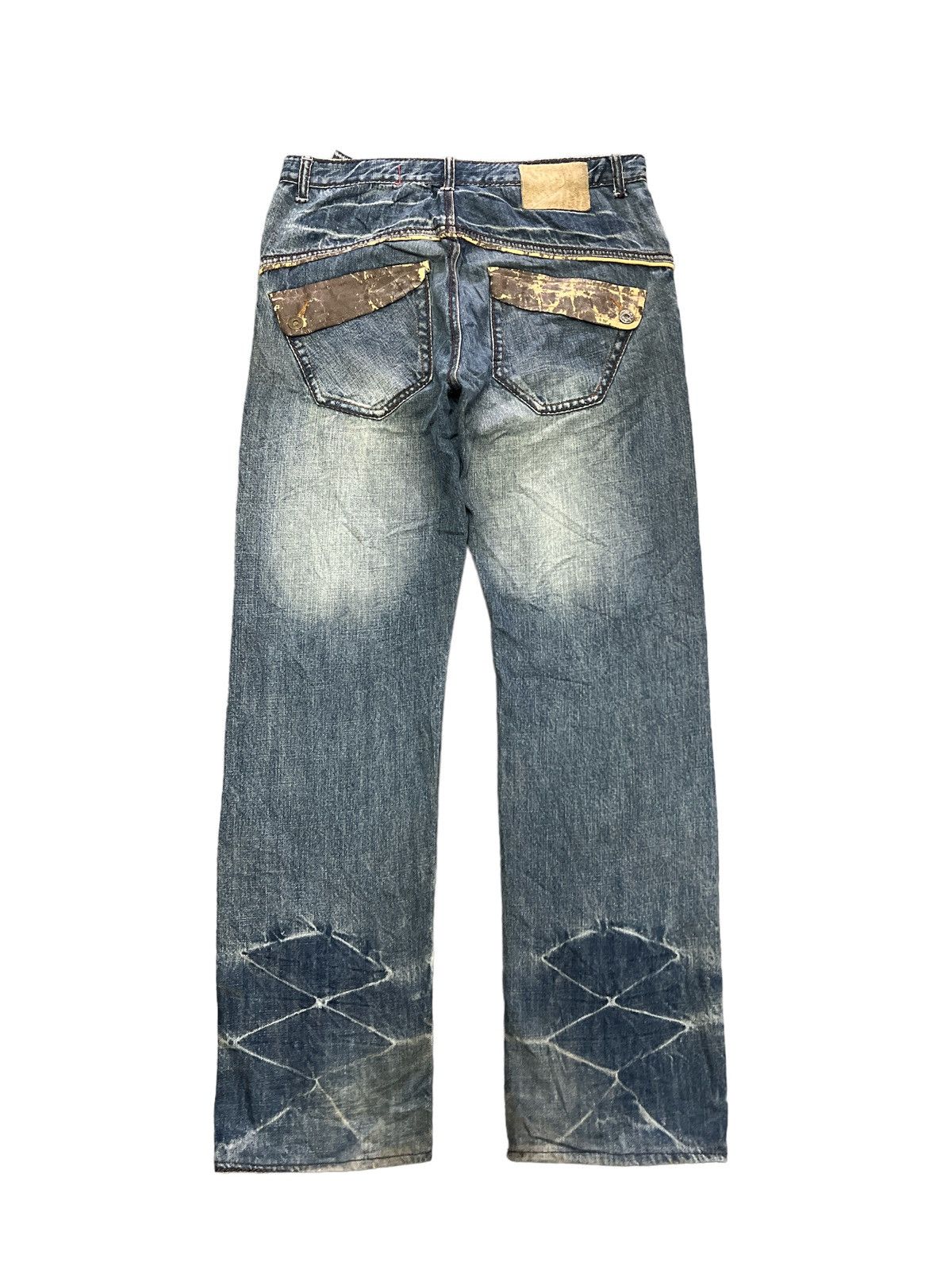 Japanese Brand SICK💥DISTRESSED DENIM UNDERGROUND STYLE DENIM PANT Size US 32 / EU 48 - 5 Thumbnail