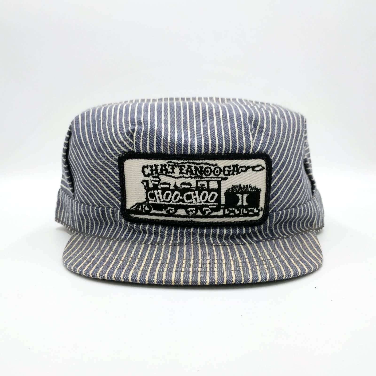 Vintage Vintage Chattanooga Choo Choo Engineer Conductor Stripe Hat Size ONE SIZE - 2 Thumbnail