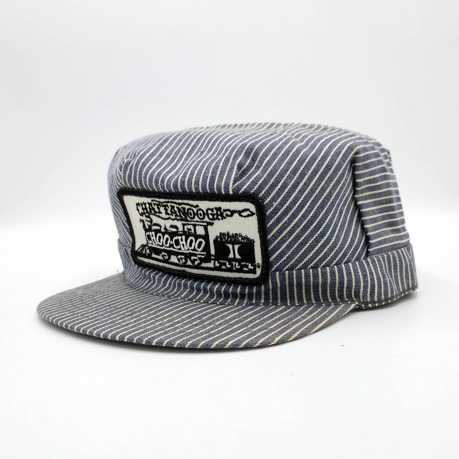 Vintage Vintage Chattanooga Choo Choo Engineer Conductor Stripe Hat Size ONE SIZE - 3 Thumbnail