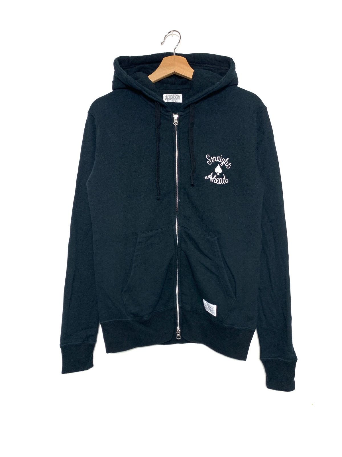Ed Hardy × Japanese Brand Stooge & Co Embroidered Skull Logo Zipper Hoodie Size US S / EU 44-46 / 1 - 2 Thumbnail