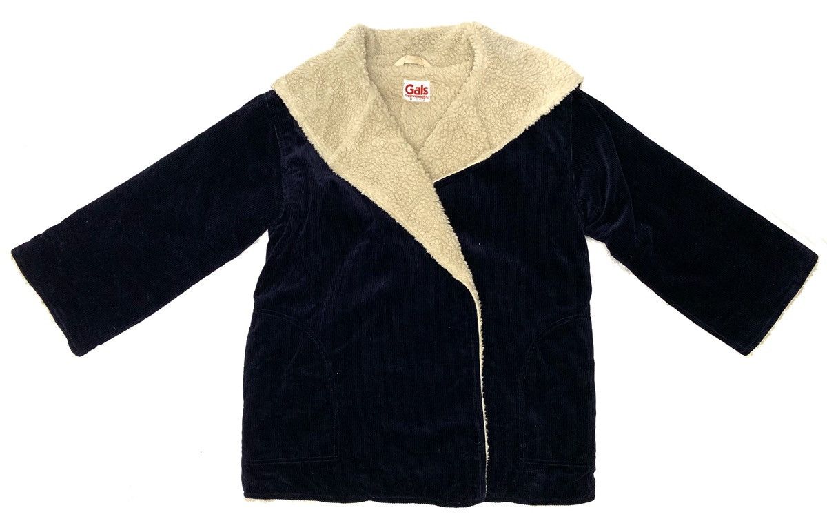 If Six Was Nine × Vintage × Wrangler 80s Wrangler Curdoruy Fur Shearling Lined Unbuttoned Hoodie Size US M / EU 48-50 / 2 - 4 Thumbnail