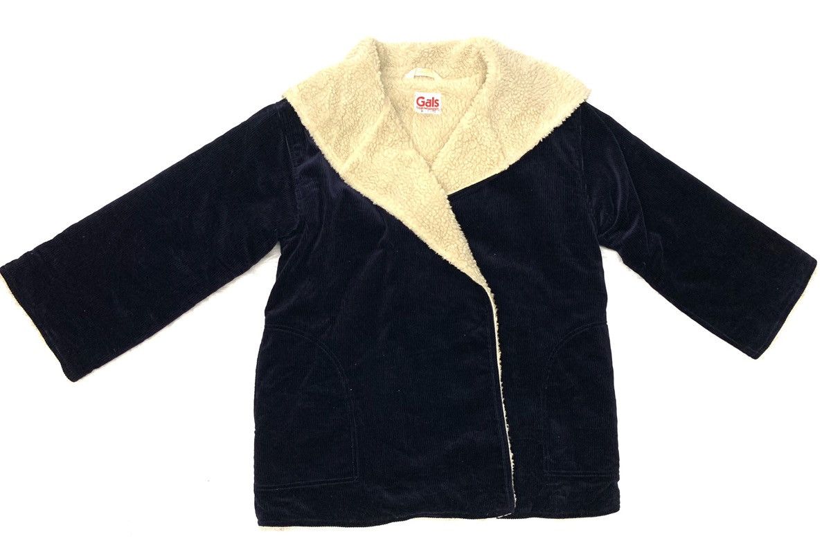If Six Was Nine × Vintage × Wrangler 80s Wrangler Curdoruy Fur Shearling Lined Unbuttoned Hoodie Size US M / EU 48-50 / 2 - 6 Thumbnail