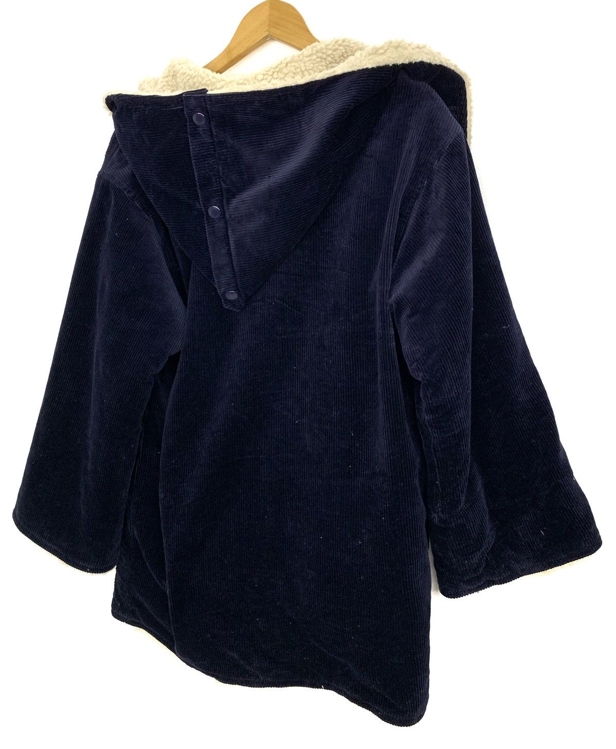 If Six Was Nine × Vintage × Wrangler 80s Wrangler Curdoruy Fur Shearling Lined Unbuttoned Hoodie Size US M / EU 48-50 / 2 - 2 Thumbnail