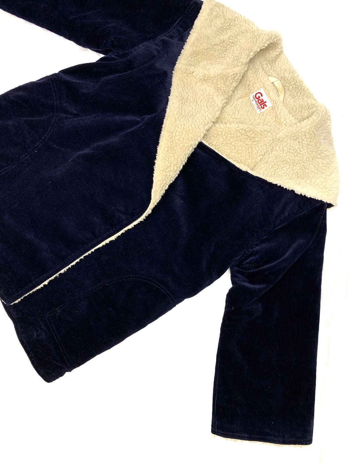 If Six Was Nine × Vintage × Wrangler 80s Wrangler Curdoruy Fur Shearling Lined Unbuttoned Hoodie Size US M / EU 48-50 / 2 - 8 Thumbnail