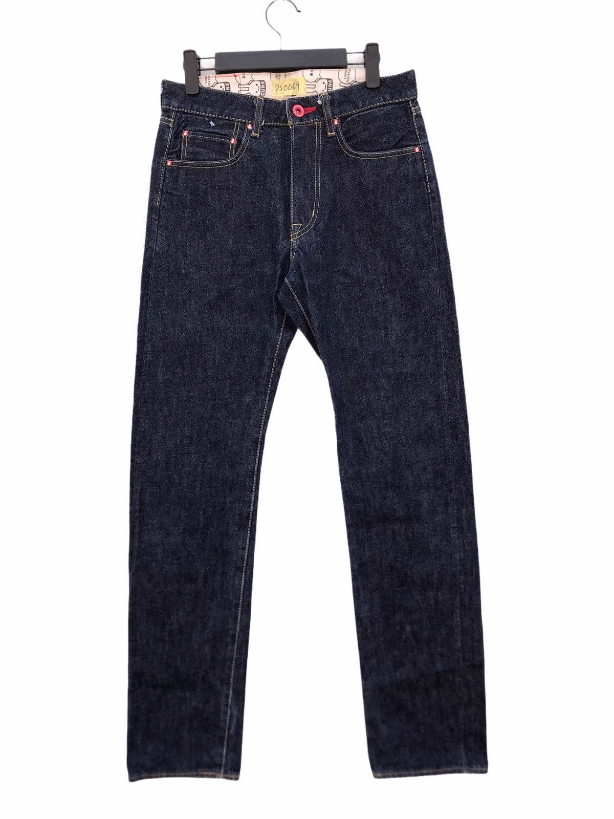Japanese Brand CUNE Japan Pink Bunny Daicock Blue Denim Jeans Size US 30 / EU 46 - 4 Thumbnail