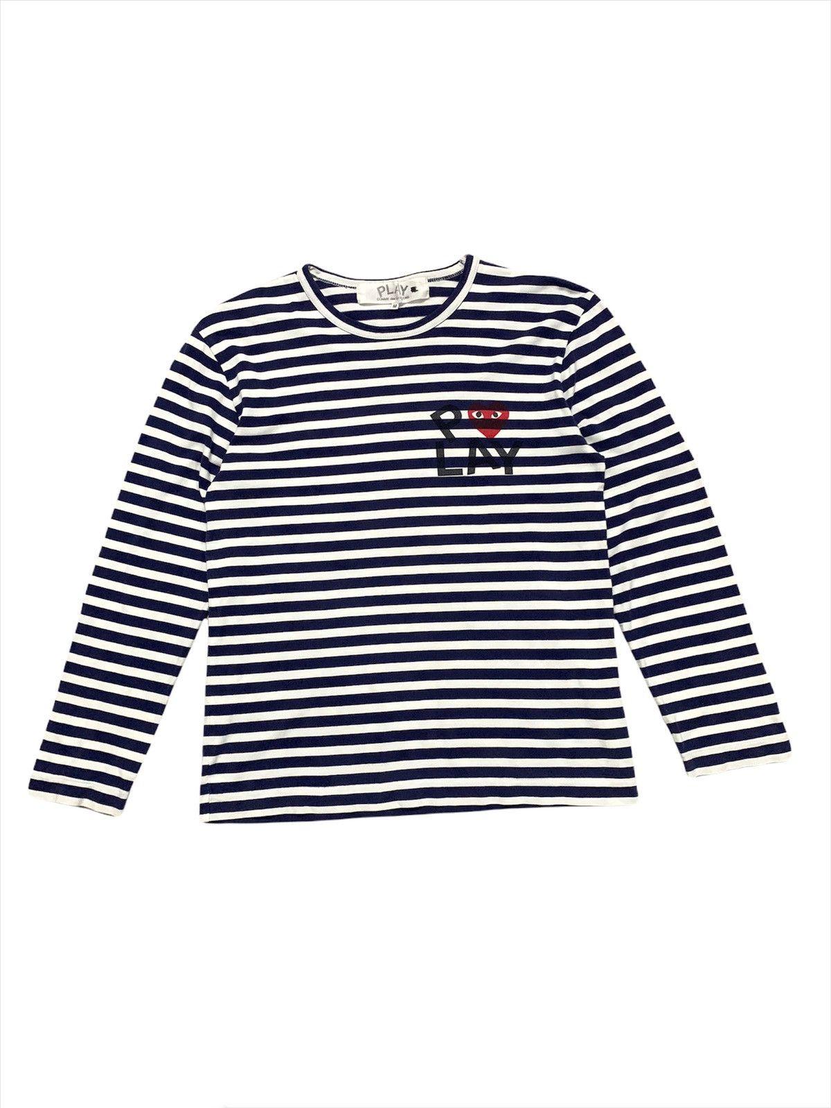 CDG by Comme des Garcons × Comme des Garcons × Comme des Garcons PLAY Comme Des Garcons Play L/S Striped Tee Size M / US 6-8 / IT 42-44 - 1 Thumbnail