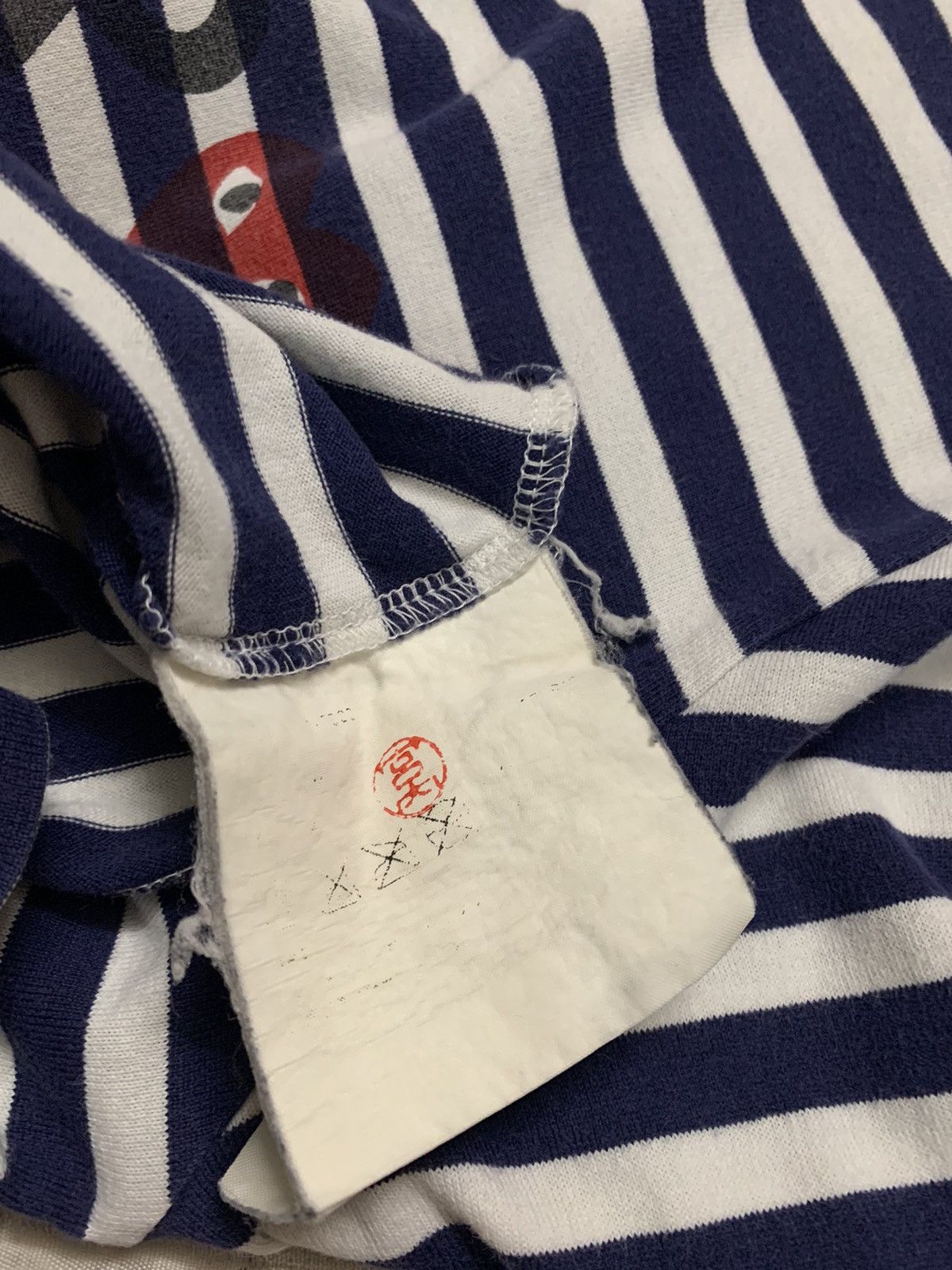 CDG by Comme des Garcons × Comme des Garcons × Comme des Garcons PLAY Comme Des Garcons Play L/S Striped Tee Size M / US 6-8 / IT 42-44 - 7 Thumbnail