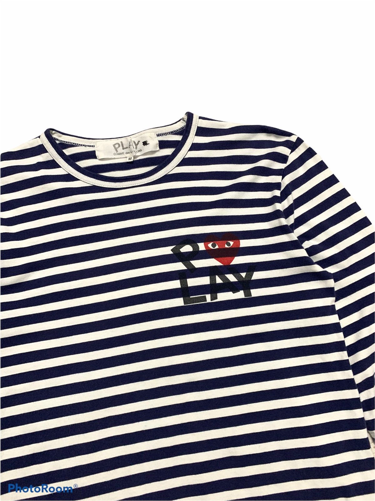 CDG by Comme des Garcons × Comme des Garcons × Comme des Garcons PLAY Comme Des Garcons Play L/S Striped Tee Size M / US 6-8 / IT 42-44 - 2 Thumbnail