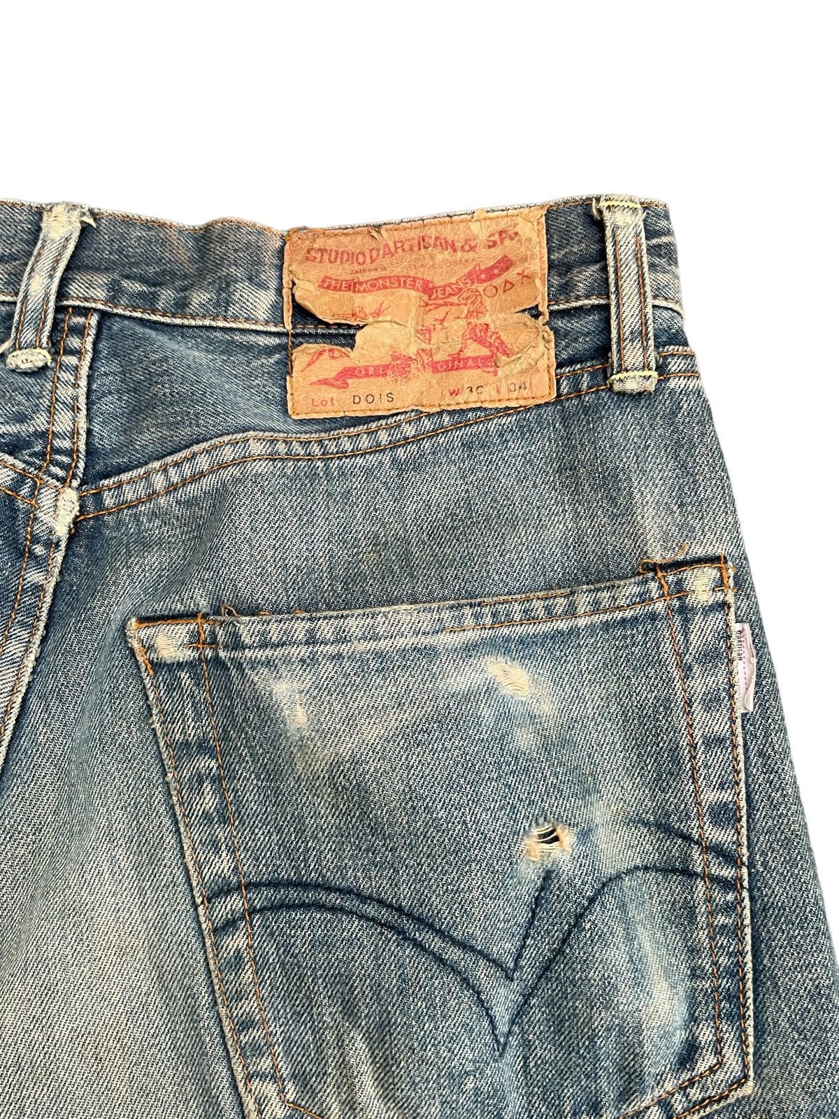 Japanese Brand Vintage Studio D Artistan Selvedge Denim Size US 30 / EU 46 - 15 Thumbnail