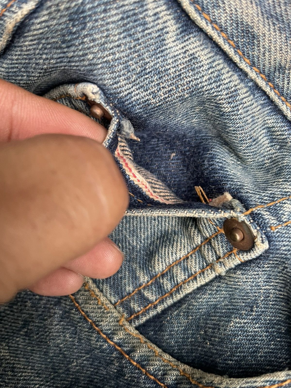 Japanese Brand Vintage Studio D Artistan Selvedge Denim Size US 30 / EU 46 - 25 Thumbnail