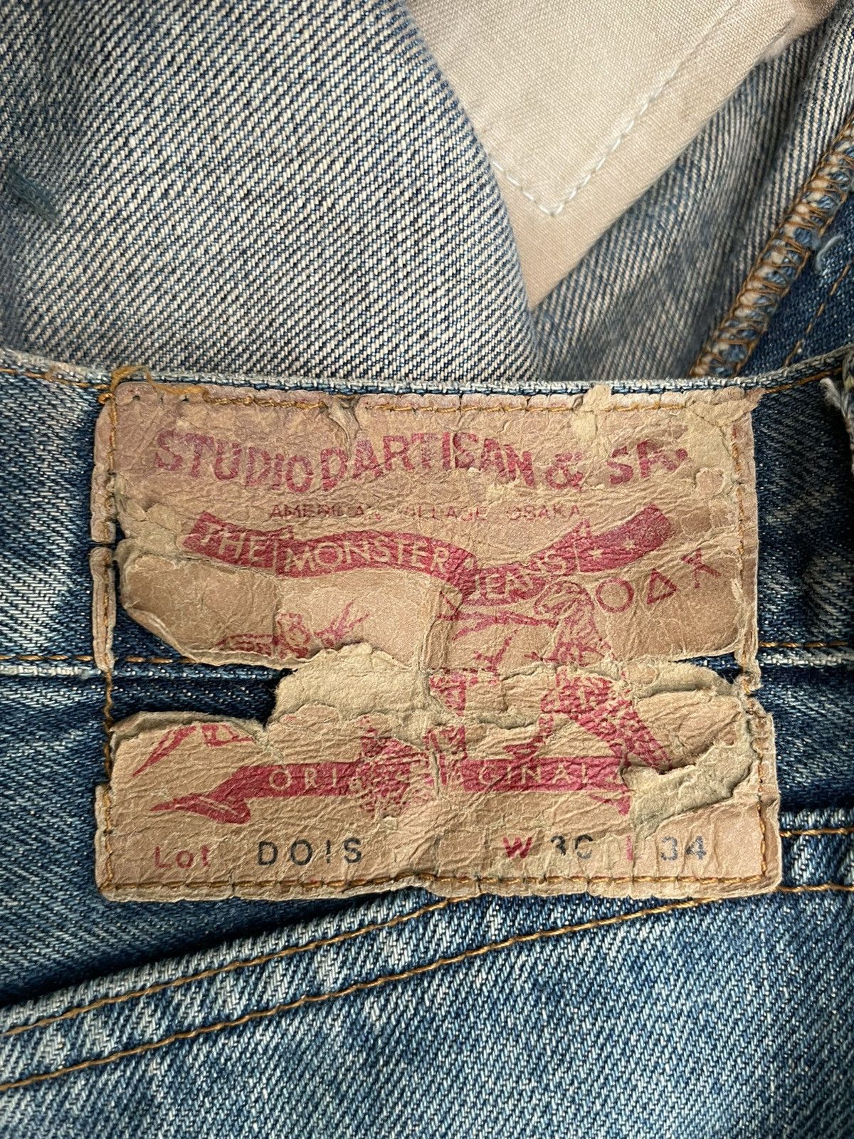 Japanese Brand Vintage Studio D Artistan Selvedge Denim Size US 30 / EU 46 - 20 Thumbnail