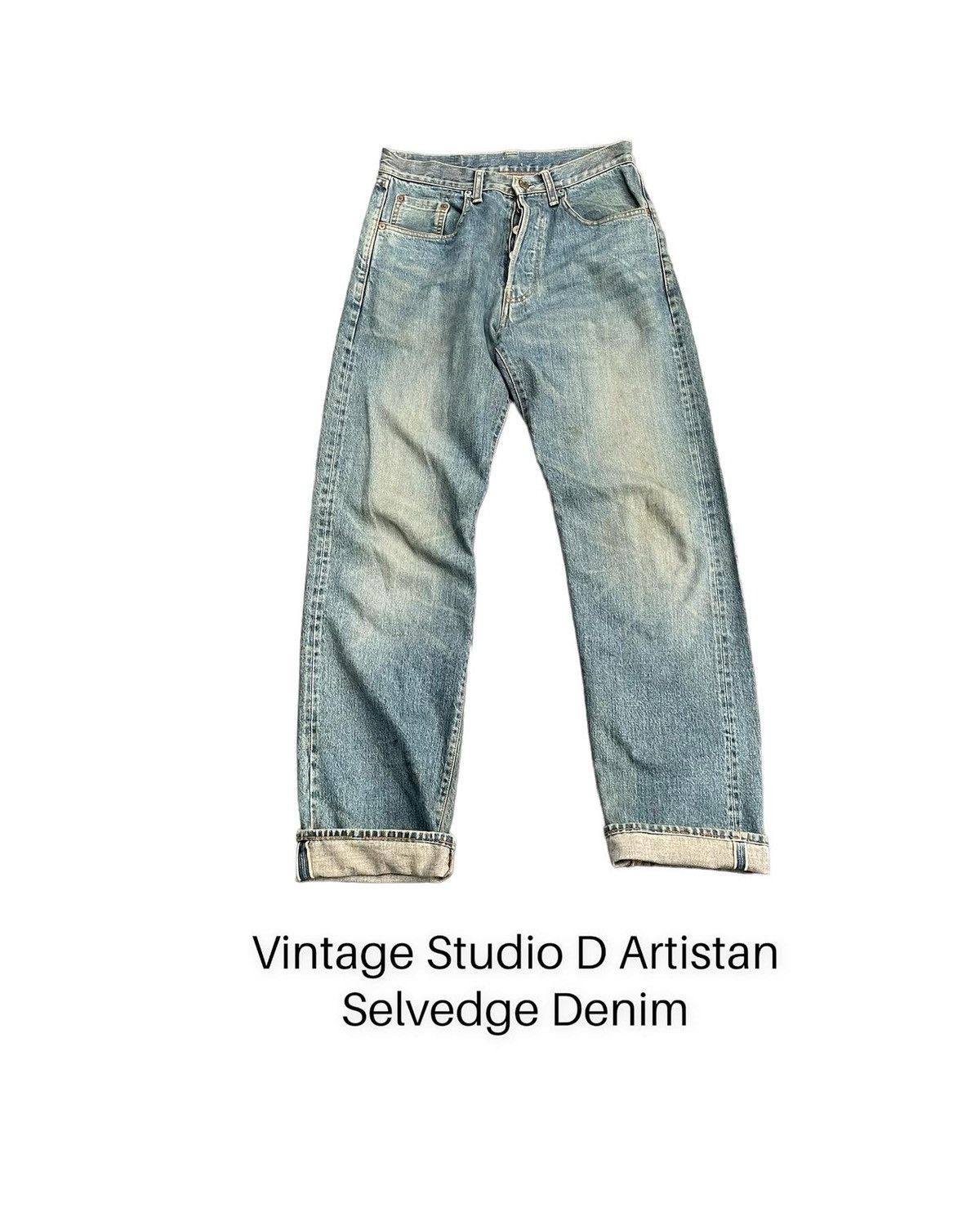 Japanese Brand Vintage Studio D Artistan Selvedge Denim Size US 30 / EU 46 - 1 Thumbnail