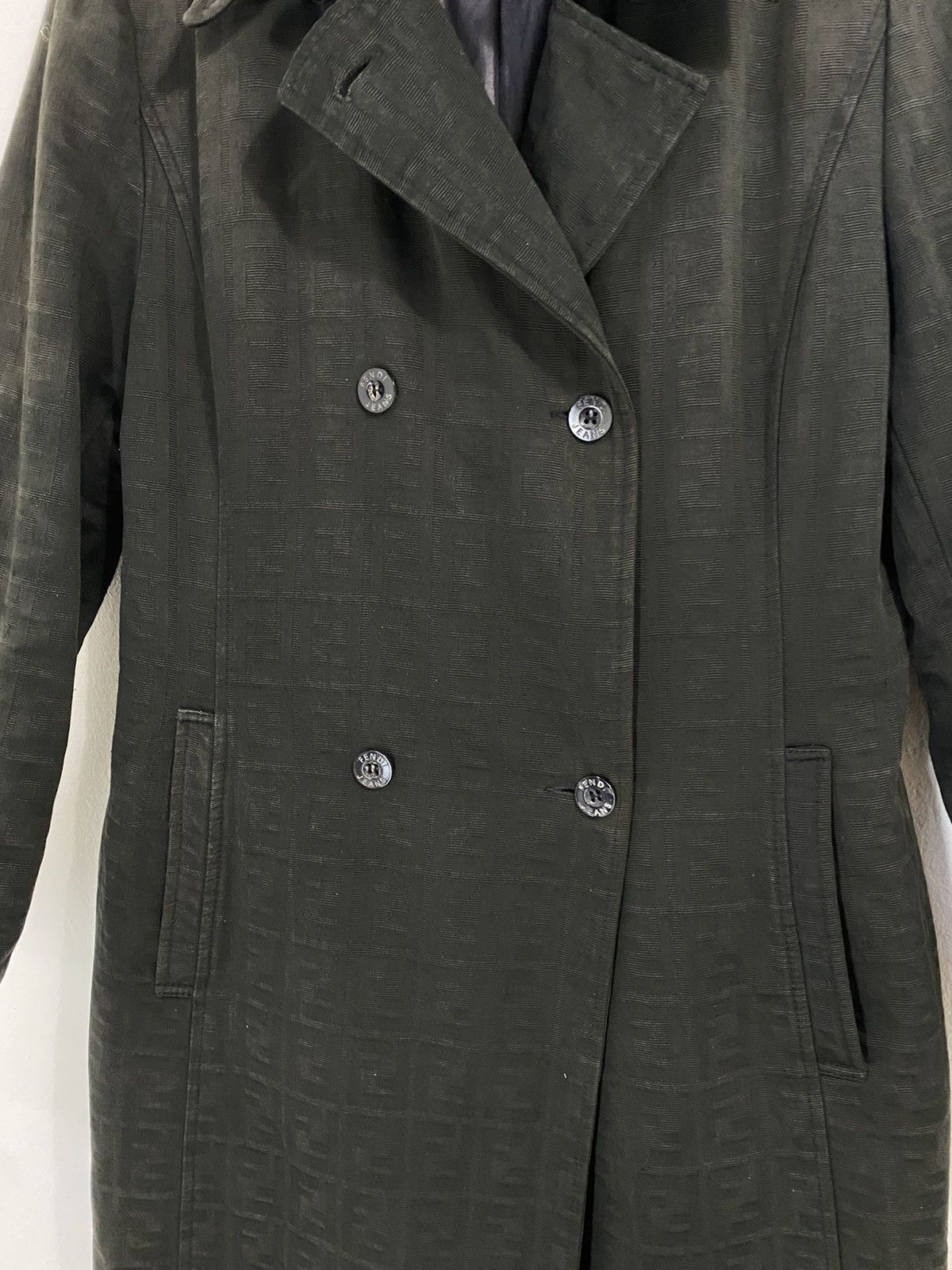 Fendi Fendi Roma Monogram Double Breast Long Jacket Design Size US S / EU 44-46 / 1 - 3 Thumbnail