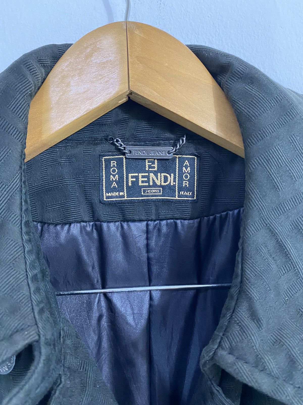 Fendi Fendi Roma Monogram Double Breast Long Jacket Design Size US S / EU 44-46 / 1 - 5 Thumbnail