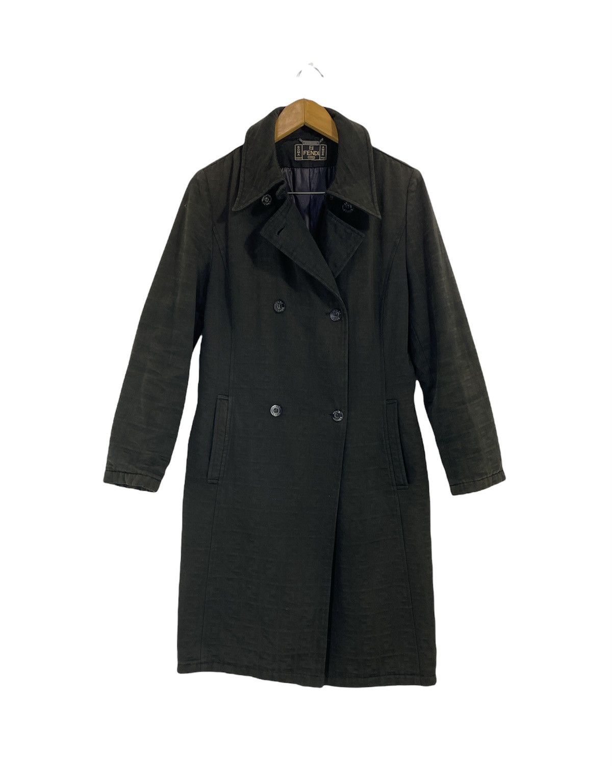Fendi Fendi Roma Monogram Double Breast Long Jacket Design Size US S / EU 44-46 / 1 - 1 Thumbnail