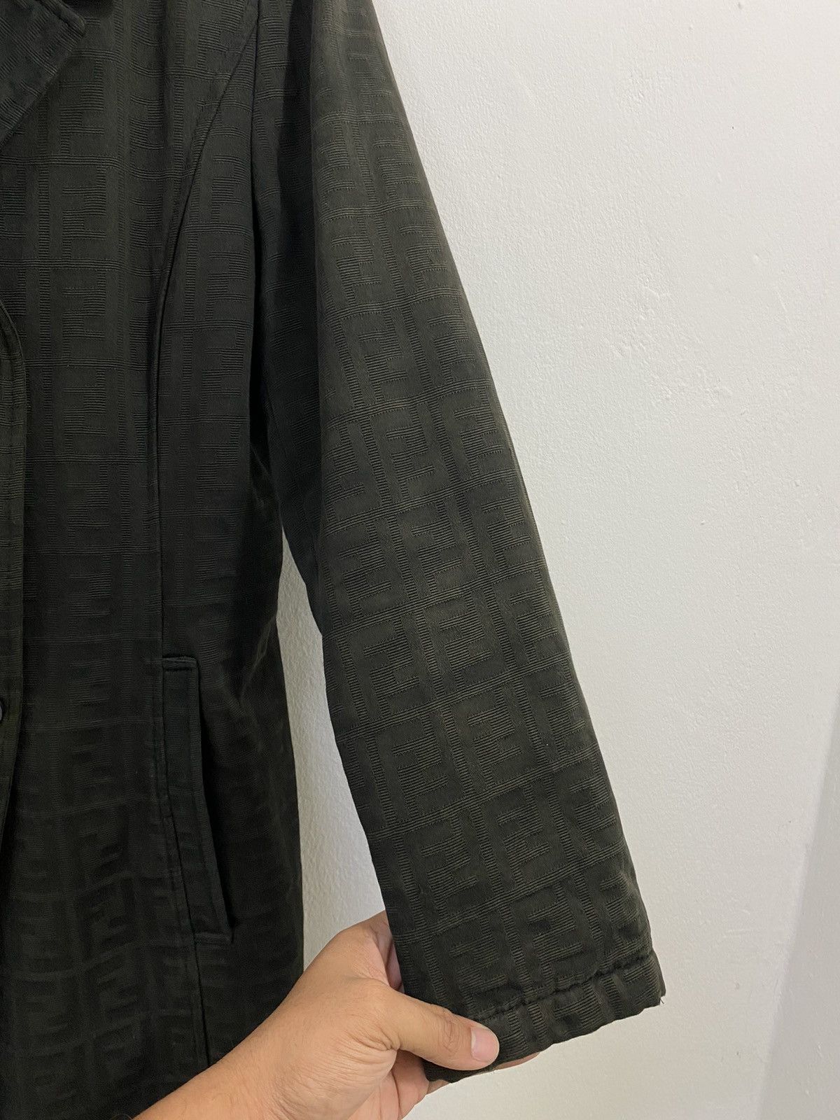 Fendi Fendi Roma Monogram Double Breast Long Jacket Design Size US S / EU 44-46 / 1 - 10 Thumbnail