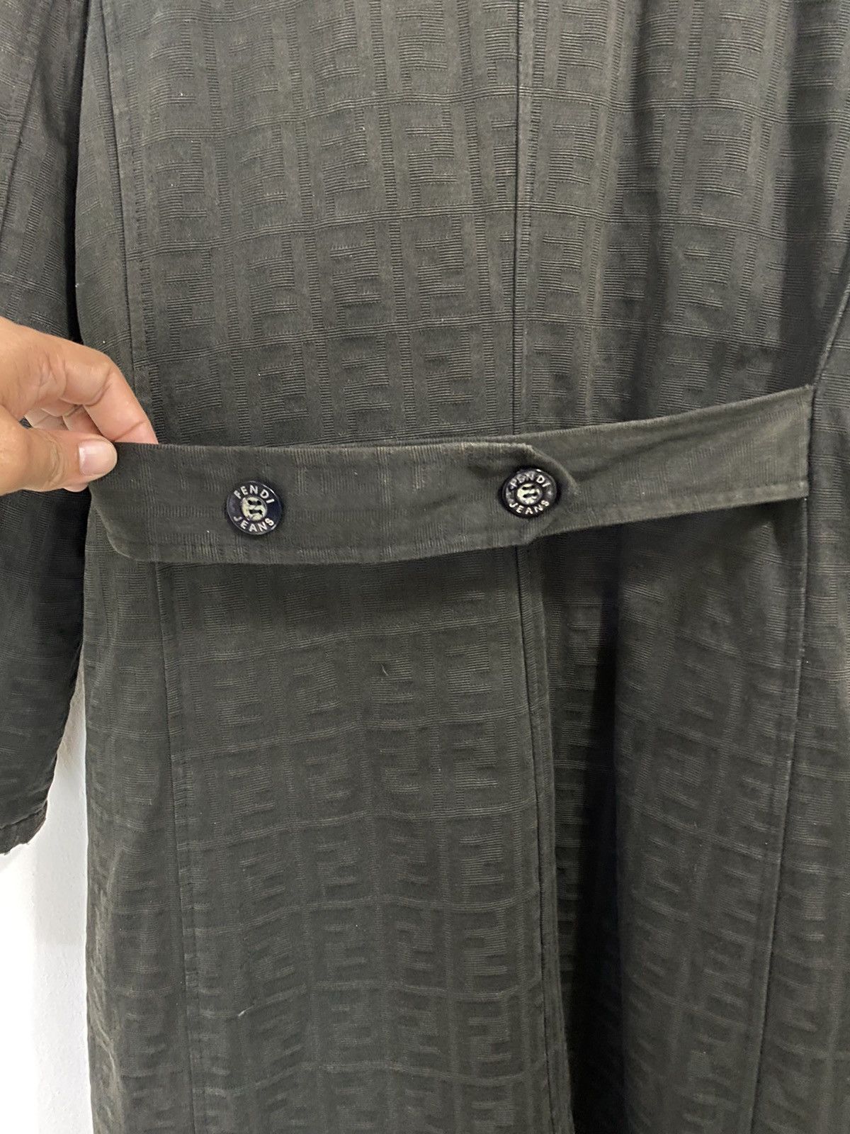 Fendi Fendi Roma Monogram Double Breast Long Jacket Design Size US S / EU 44-46 / 1 - 8 Thumbnail