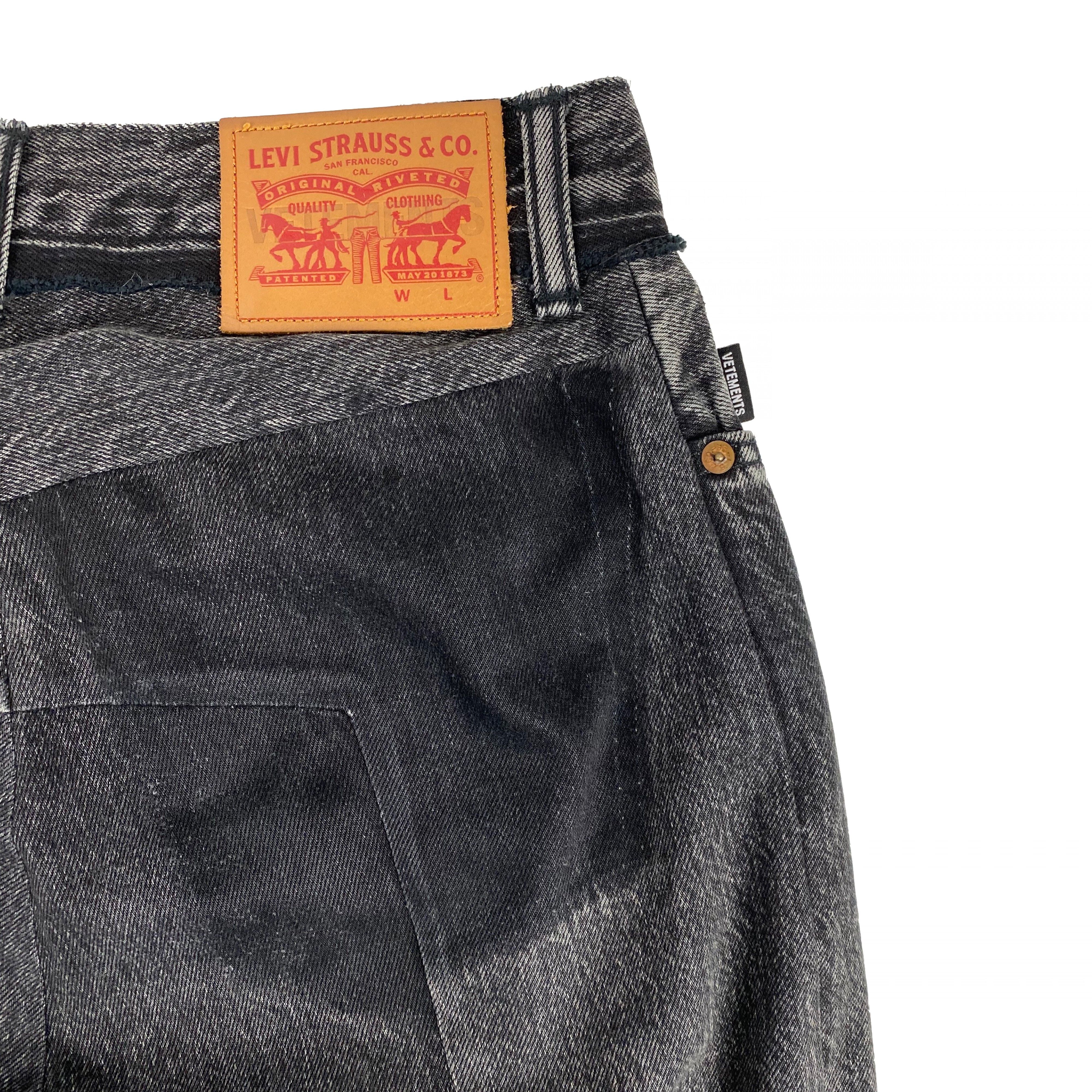 Vetements Vetements x Levi’s Grey Reworked Jeans Size US 28 / EU 44 - 4 Thumbnail