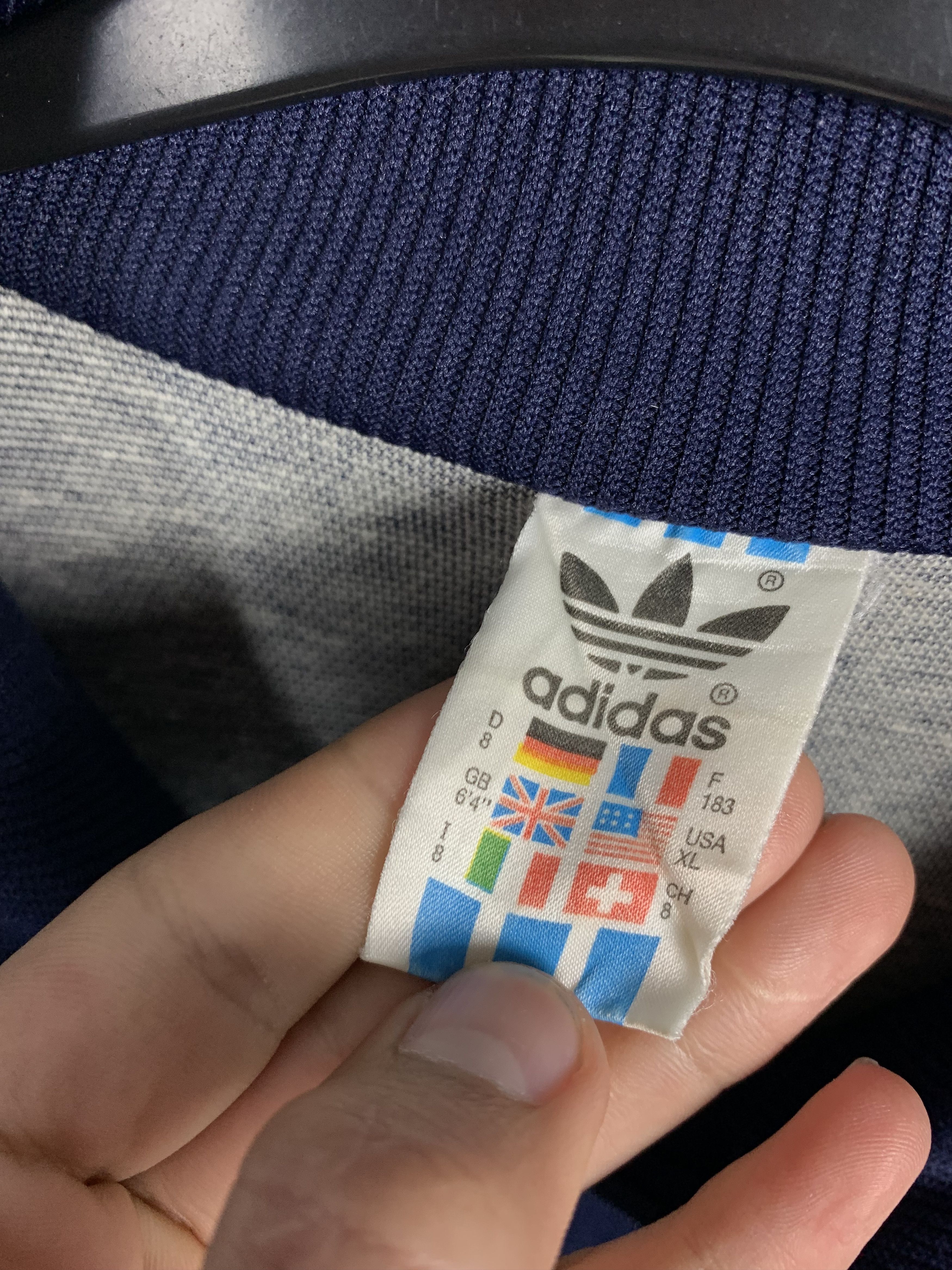 Adidas × Vintage Adidas 90s Vintage Mens Track Top Jacket Size US L / EU 52-54 / 3 - 3 Thumbnail