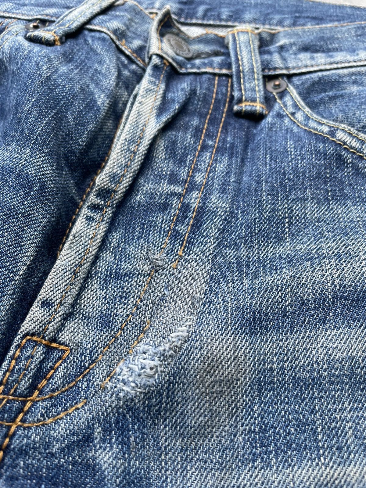Japanese Brand Vintage Acoustic Redline Selvedge Denim Size US 28 / EU 44 - 16 Thumbnail