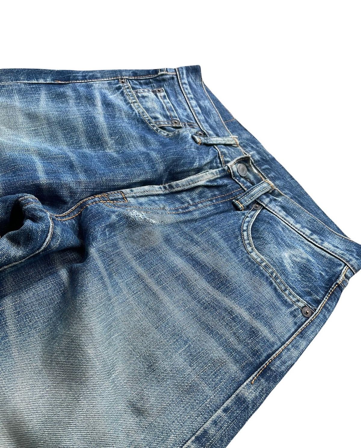 Japanese Brand Vintage Acoustic Redline Selvedge Denim Size US 28 / EU 44 - 3 Thumbnail