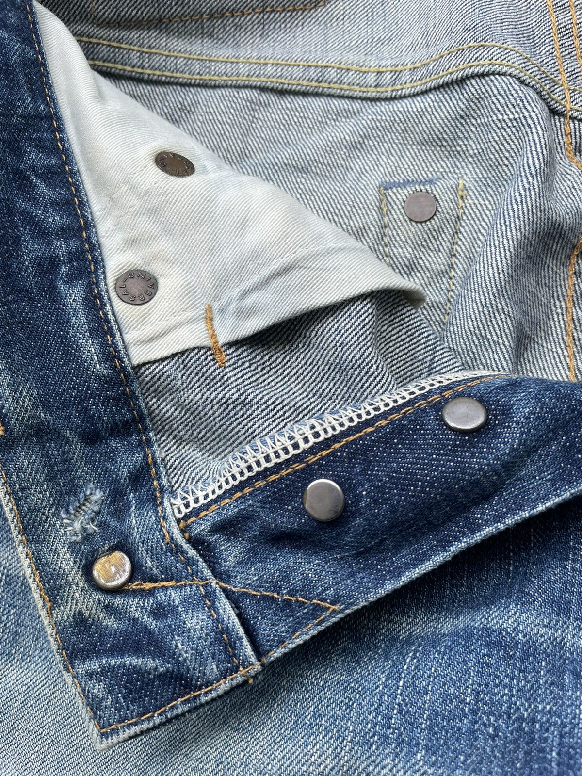 Japanese Brand Vintage Acoustic Redline Selvedge Denim Size US 28 / EU 44 - 11 Thumbnail