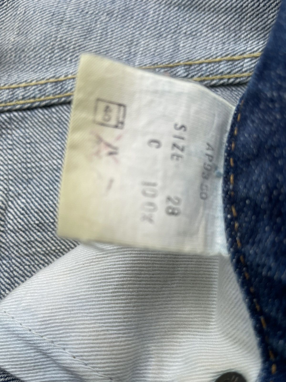 Japanese Brand Vintage Acoustic Redline Selvedge Denim Size US 28 / EU 44 - 14 Thumbnail