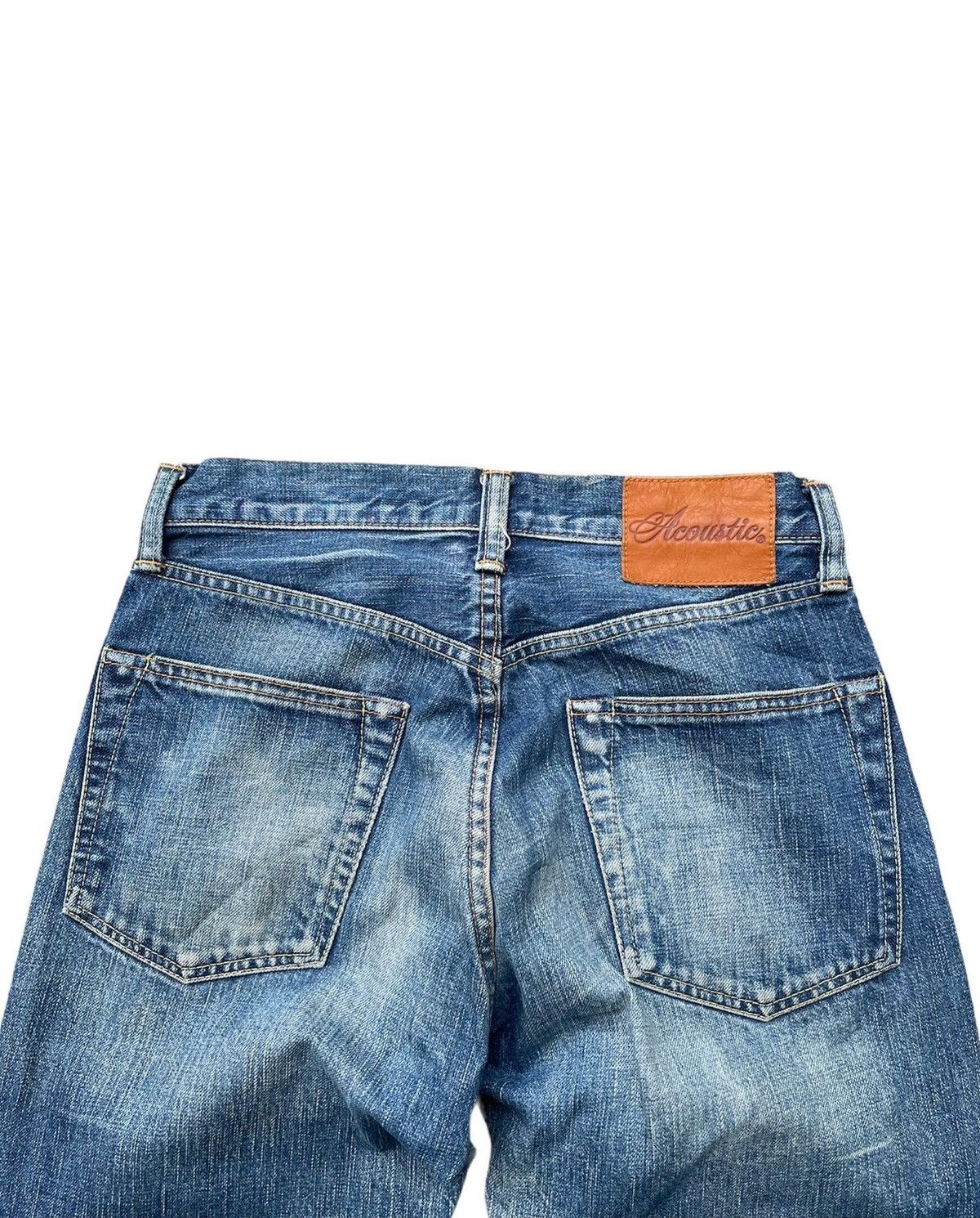 Japanese Brand Vintage Acoustic Redline Selvedge Denim Size US 28 / EU 44 - 5 Thumbnail