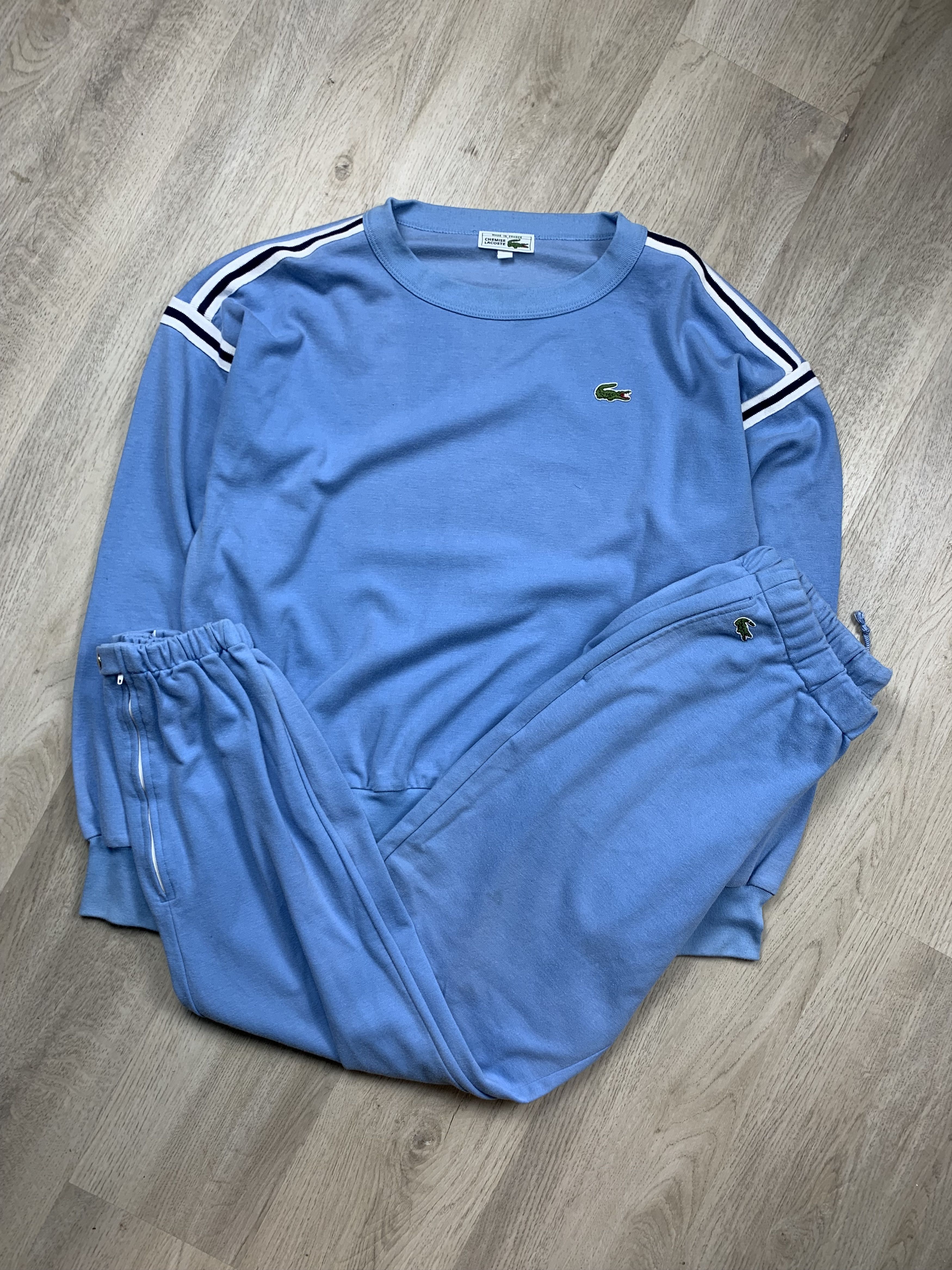 Lacoste × Vintage Lacoste Vintage Mens Track Suit Sweatshirt + Pants Size US L / EU 52-54 / 3 - 3 Thumbnail