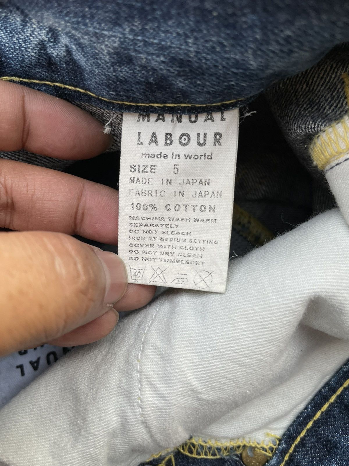 Japanese Brand Manual Labour x Yoshihiro Nagao Taylor Made Denim Size US 34 / EU 50 - 19 Thumbnail