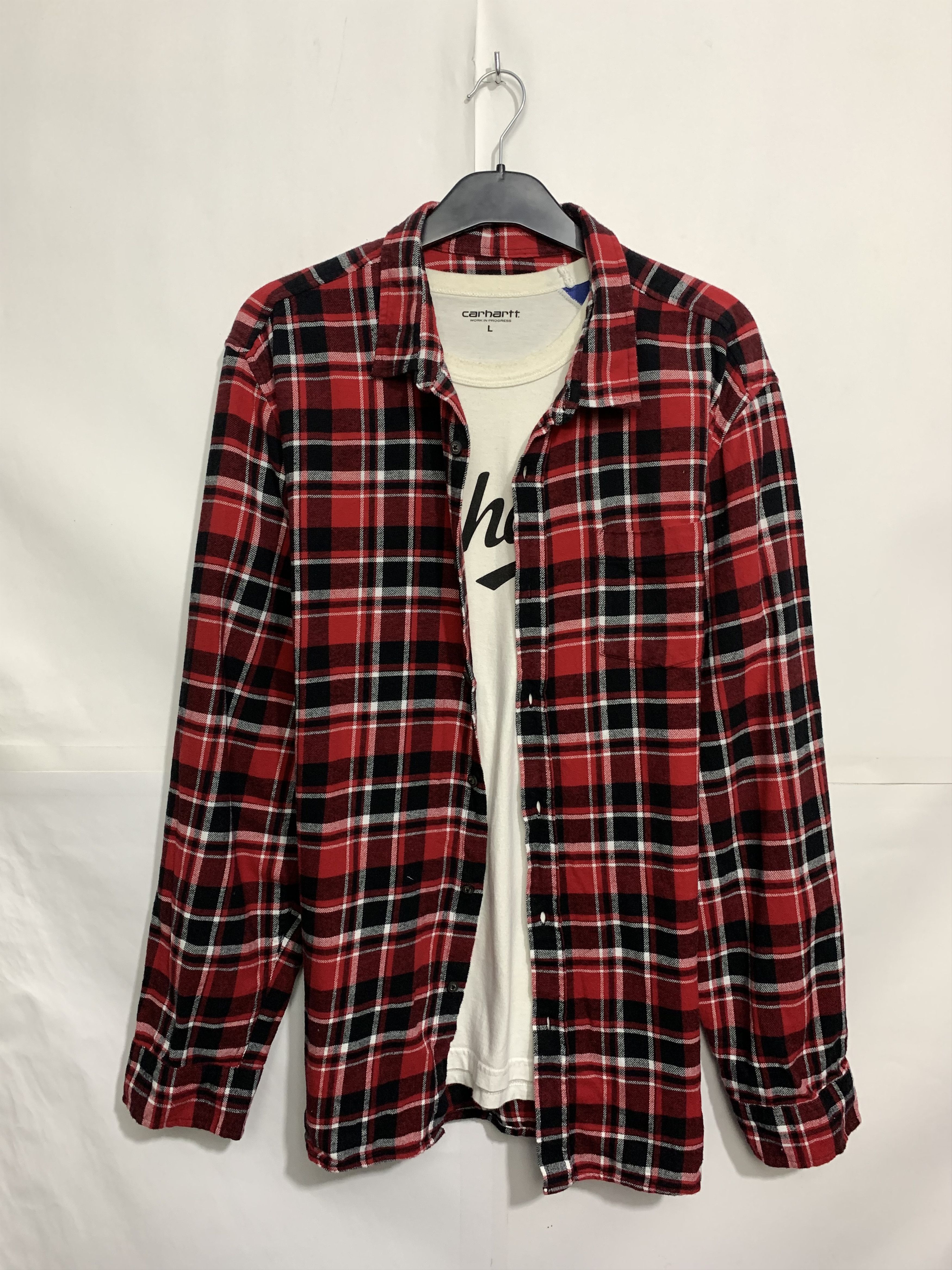 Flannel × Vintage Vintage Flannel Plaid Shirt Travis style Size US XL / EU 56 / 4 - 2 Thumbnail