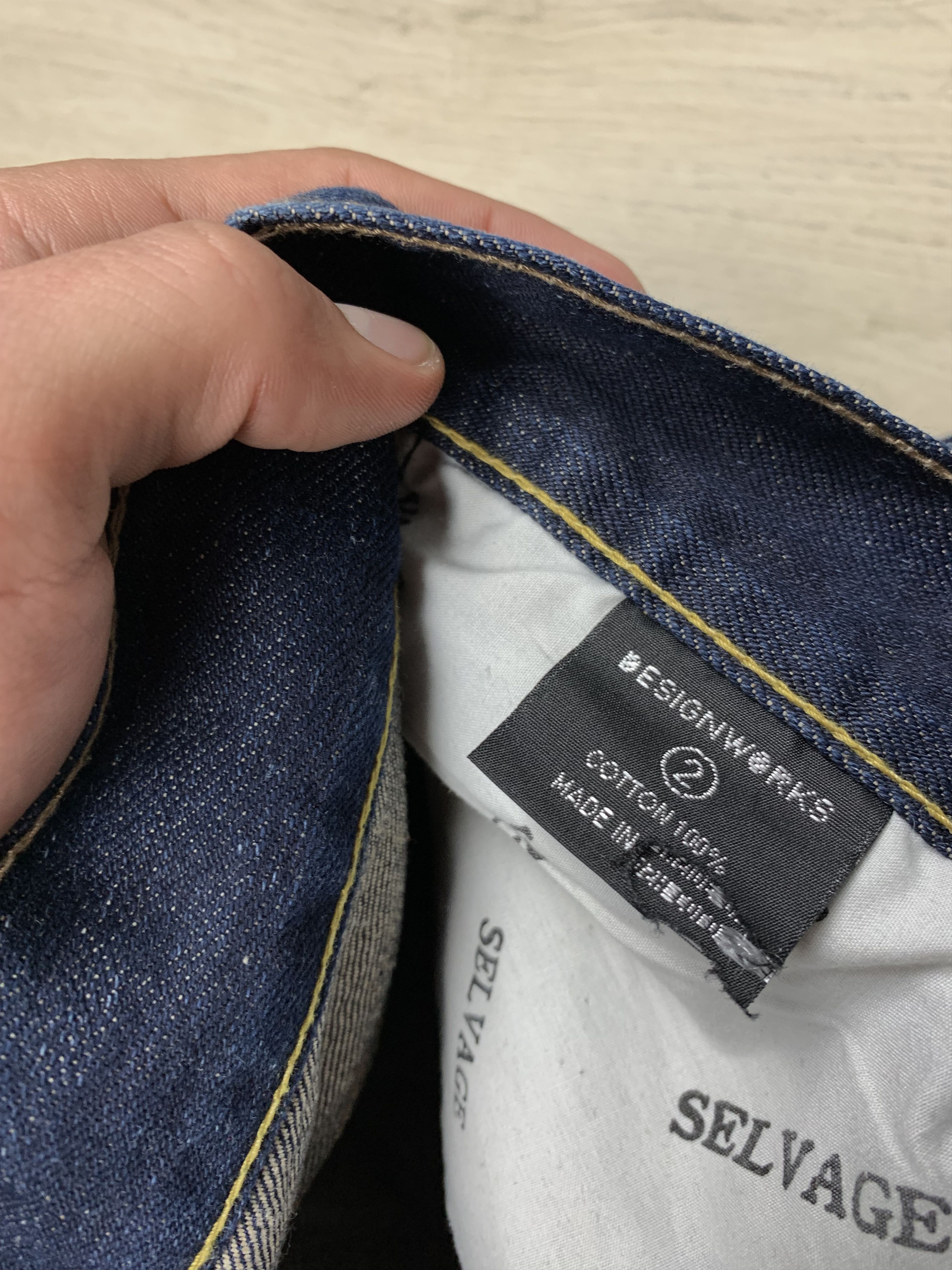 If Six Was Nine DESIGNWORKS Vintage Mens Denim Pants Jeans Selvedge Size US 32 / EU 48 - 10 Thumbnail