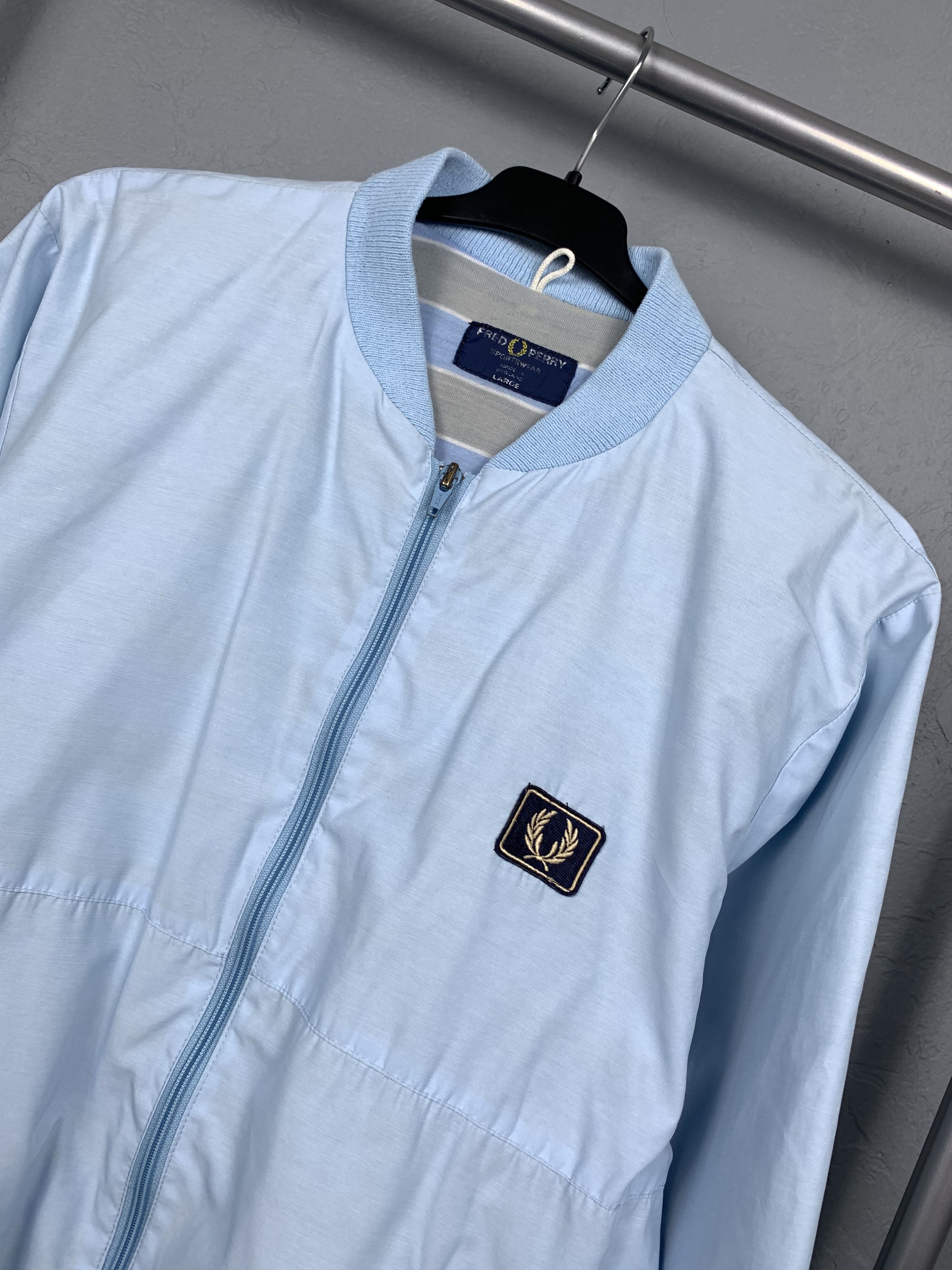 Fred Perry × Vintage Fred Perry 90s Vintage Mens Bomber Jacket Size US L / EU 52-54 / 3 - 2 Thumbnail