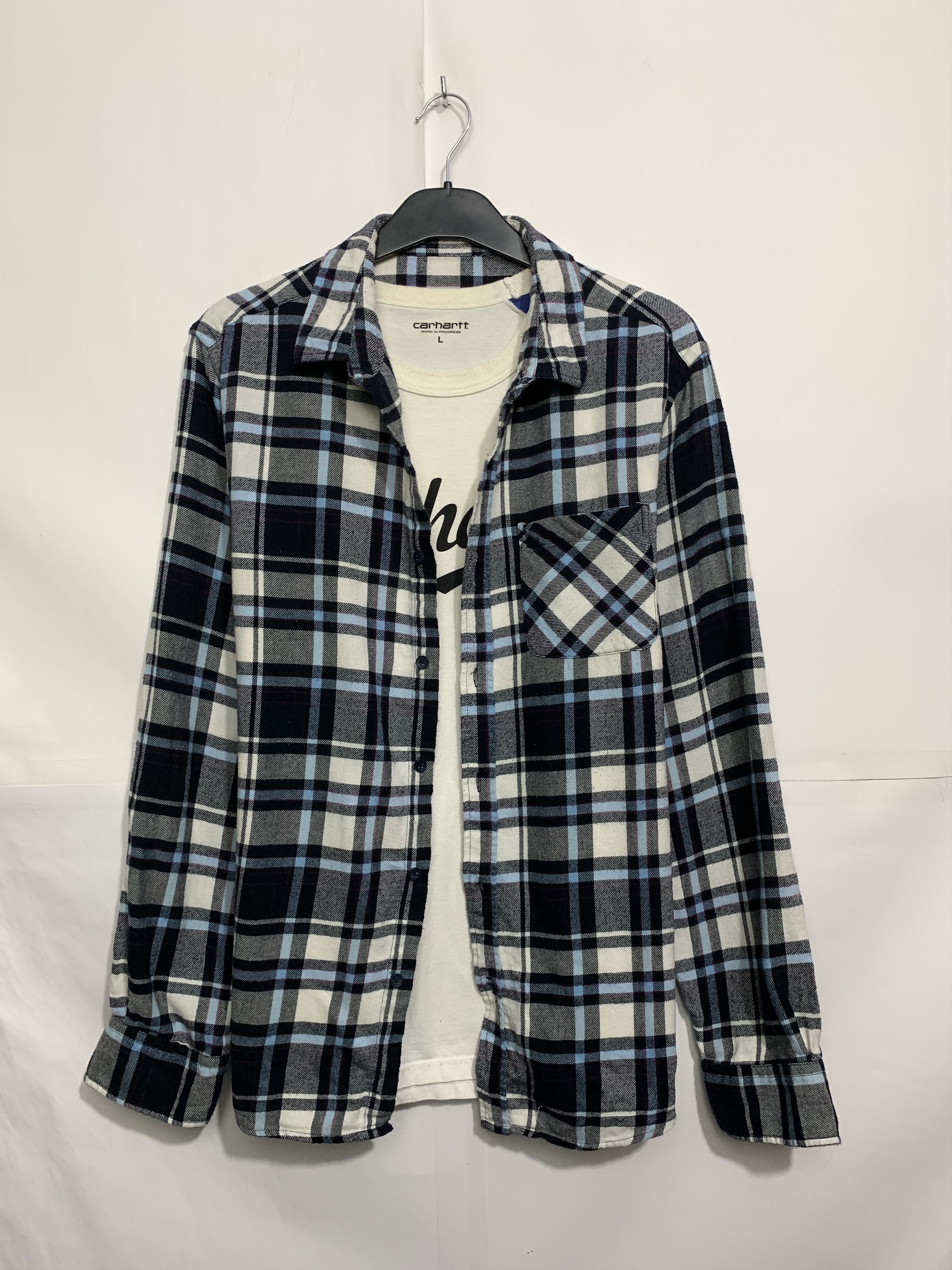 Flannel × Vintage Vintage Flannel Plaid Shirt Travis style Size US L / EU 52-54 / 3 - 2 Thumbnail
