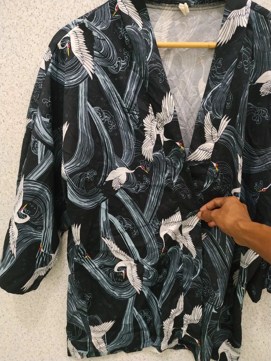 Other Full Print Flying Bird Nylon Kimono Cardigan Size US M / EU 48-50 / 2 - 3 Thumbnail