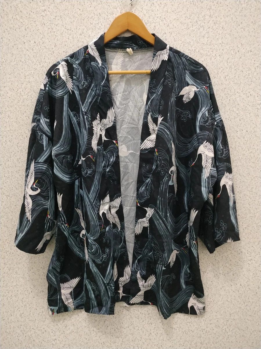 Other Full Print Flying Bird Nylon Kimono Cardigan Size US M / EU 48-50 / 2 - 1 Thumbnail